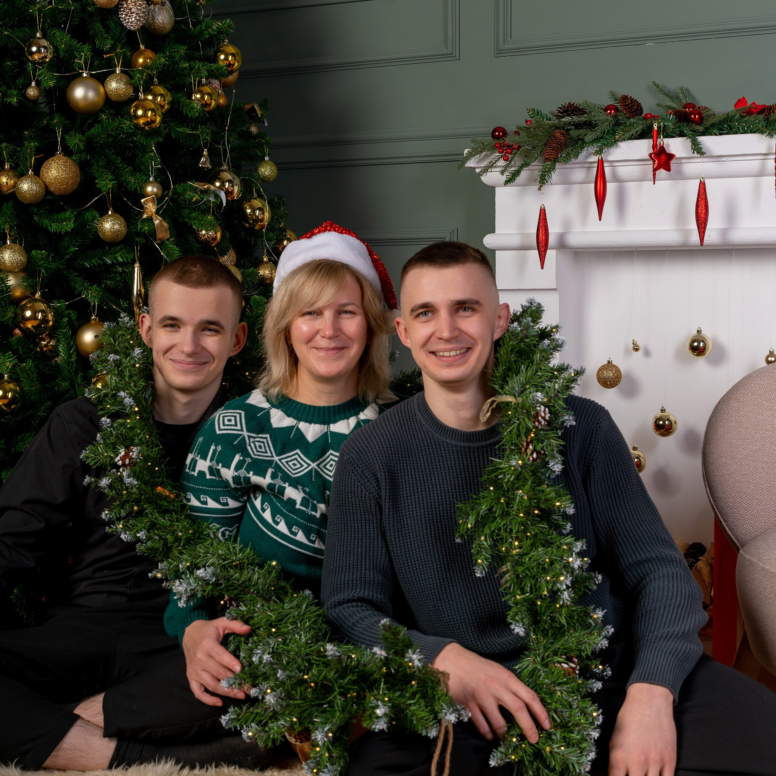 Семейная новогодняя фотосессия