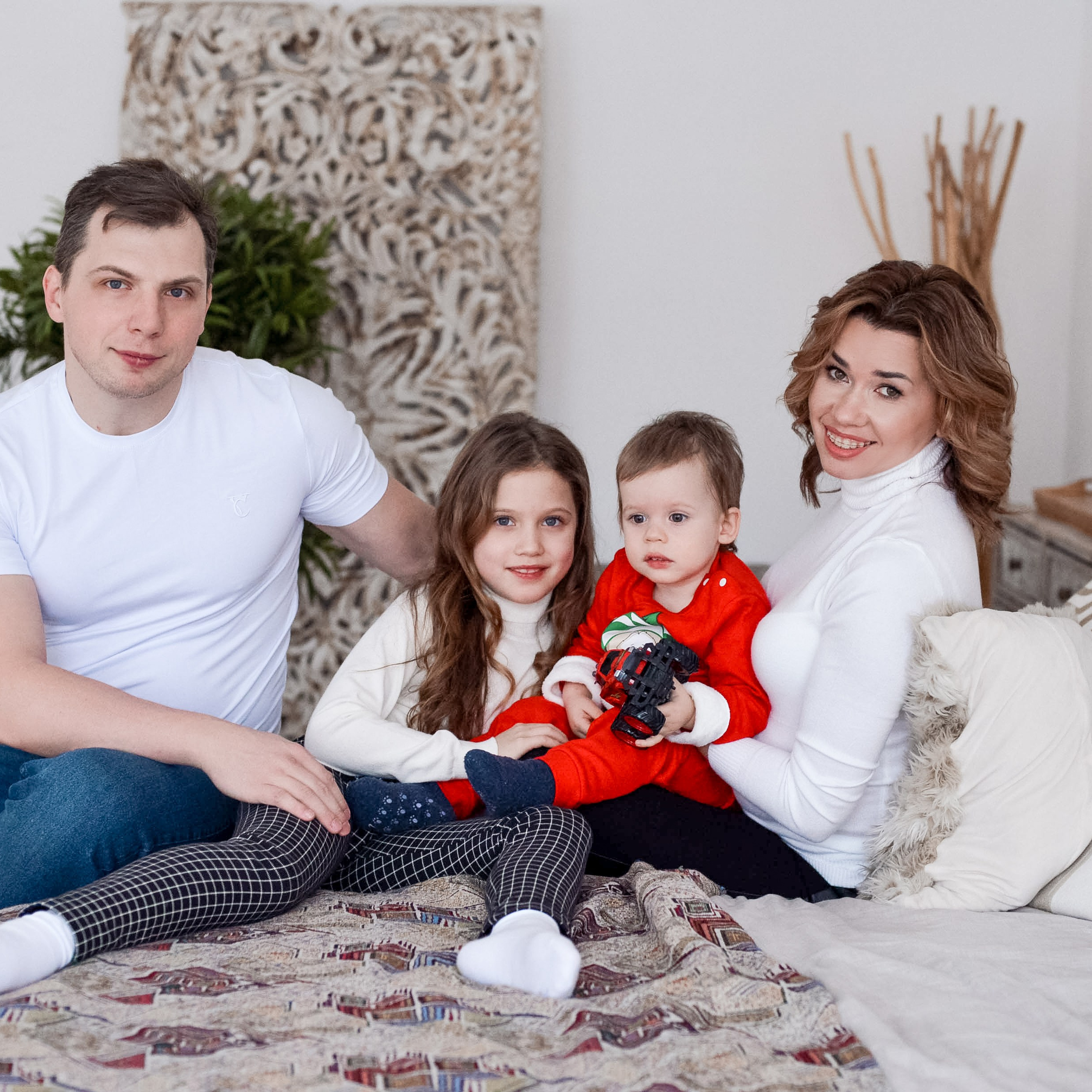 Новогодняя фотосессия семьи Алены и Дмитрия