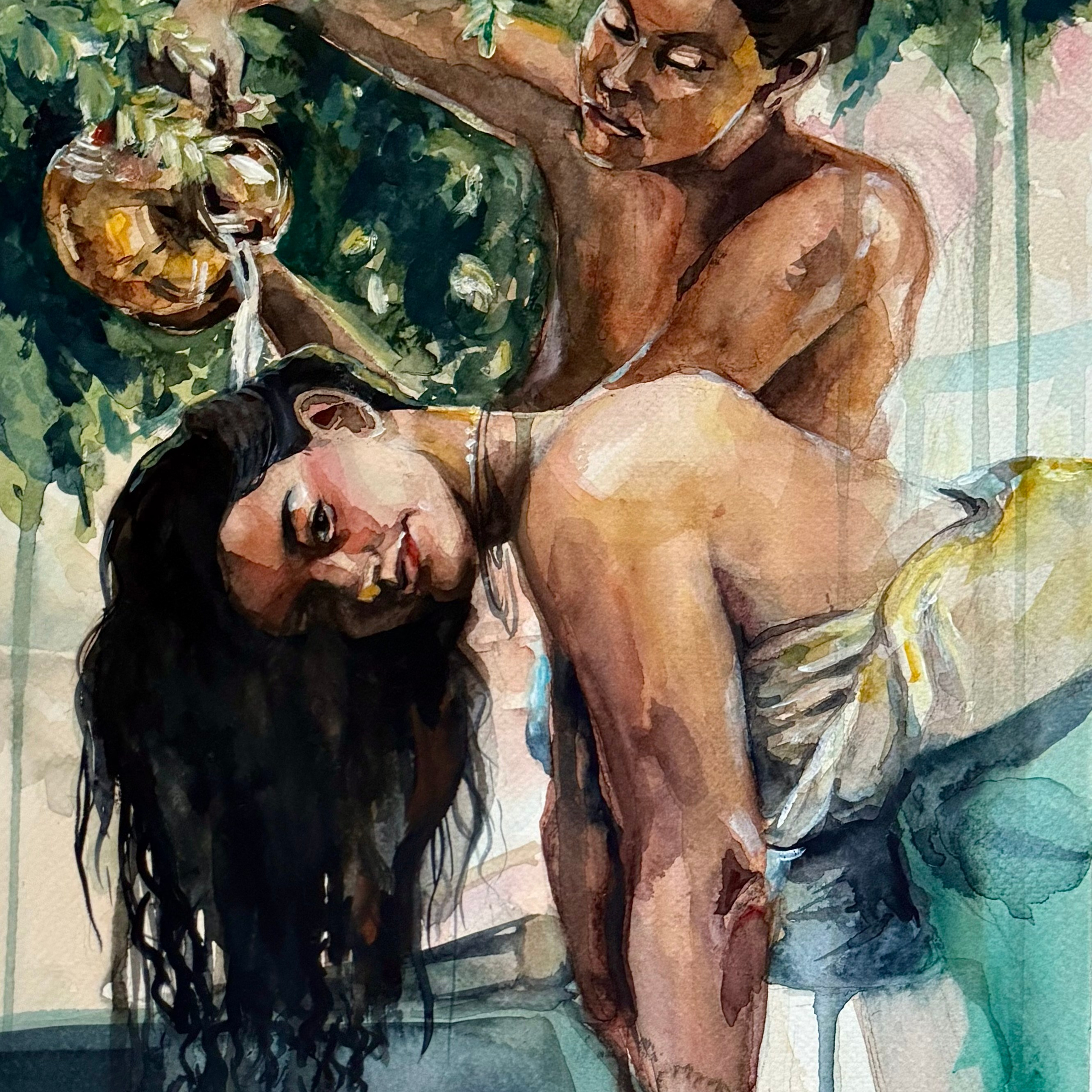 Продано. Без названия. 30х40 см. Акварель, бумага. 2024