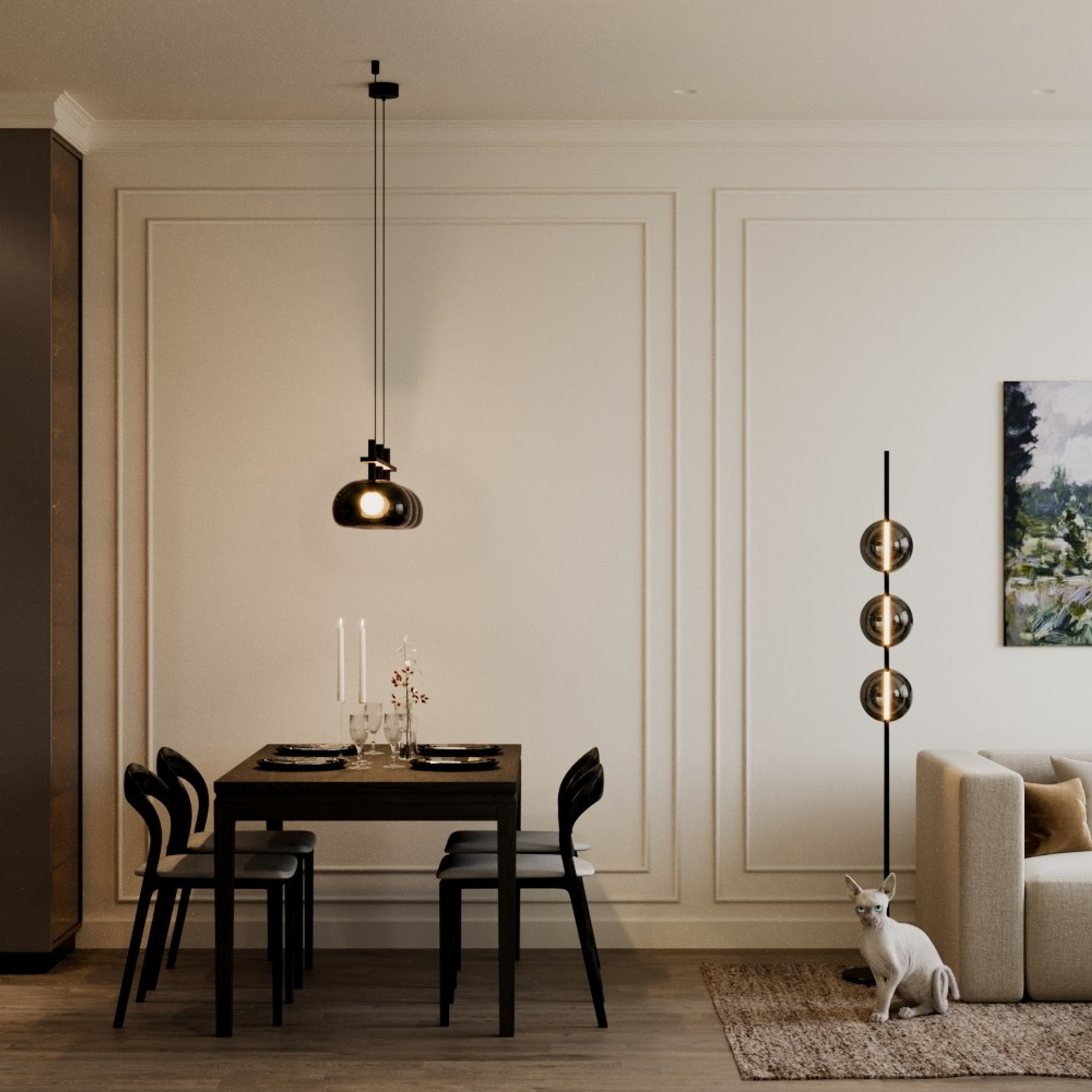 ЖК Событие кухня — гостиная