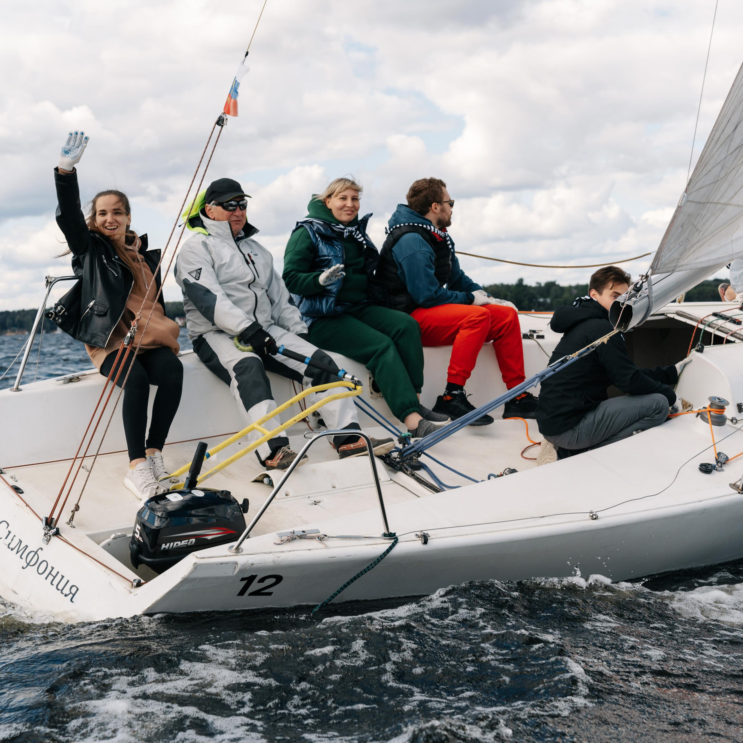 Регата для компании Моторика на Пироговском водохранилище