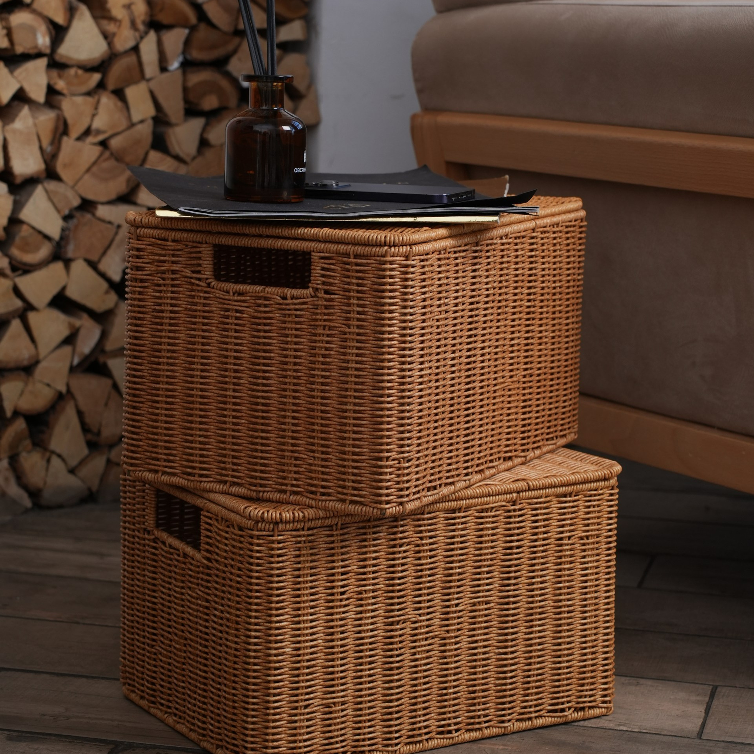 Фотосъемка плетеных корзин для Wildberries и Ozon