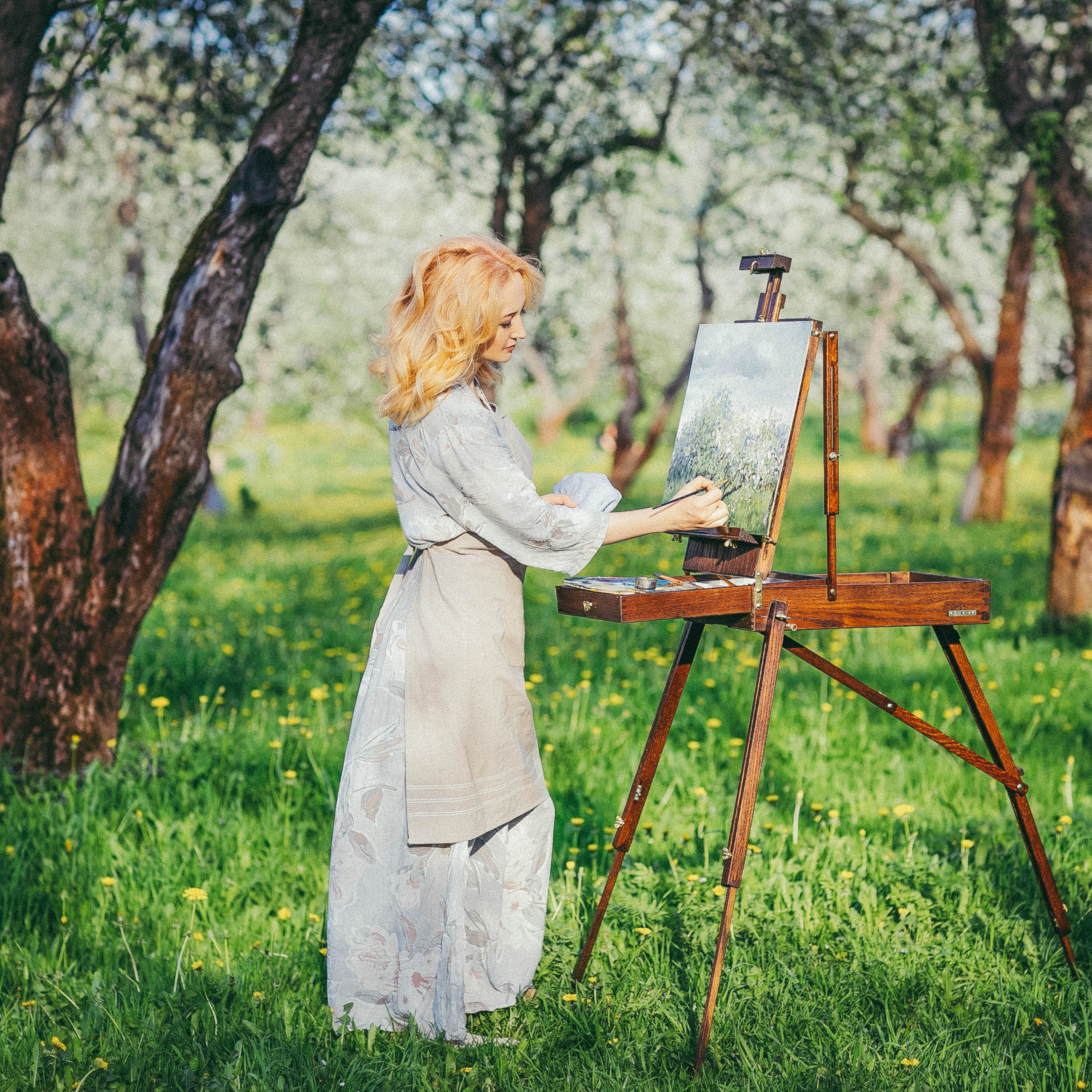 Контент-съёмка для художницы&nbsp;Яны. Москва.