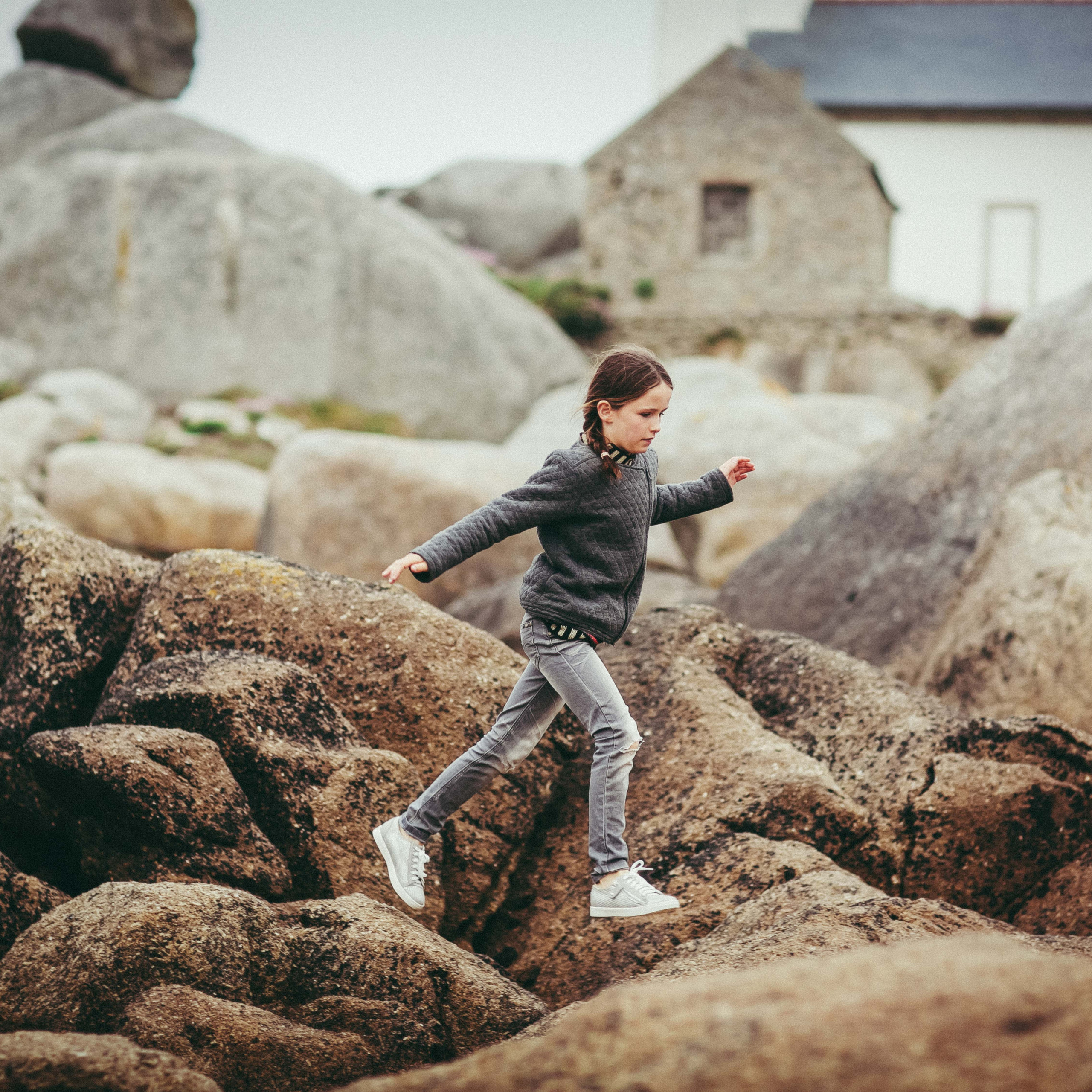 Семейная фотосессия: Марк, Жюдит и&nbsp;дочери. Бретань. Франция.