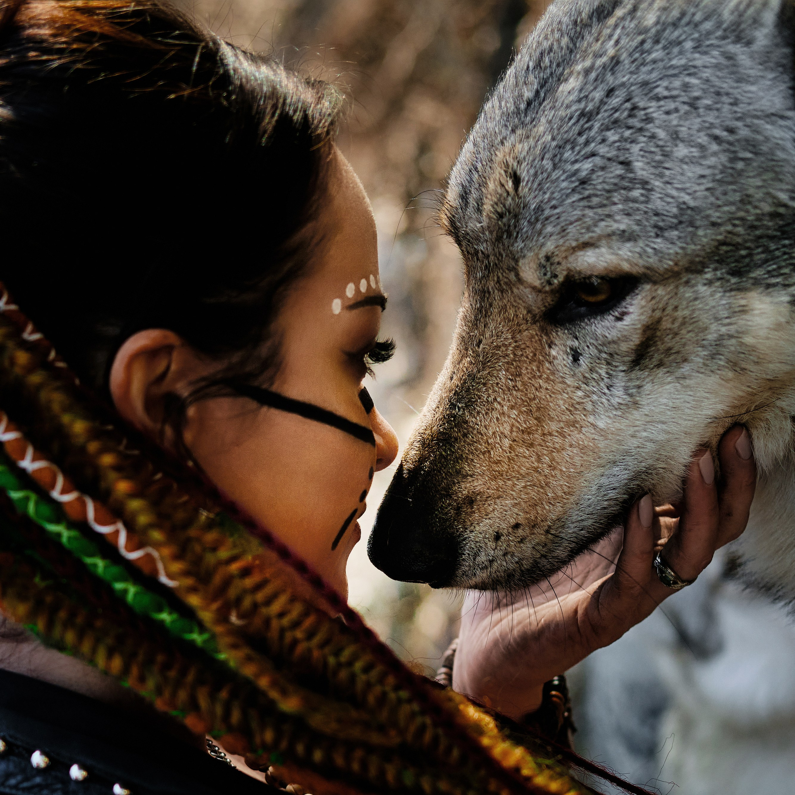 Татьяна. Фотосессия с волками