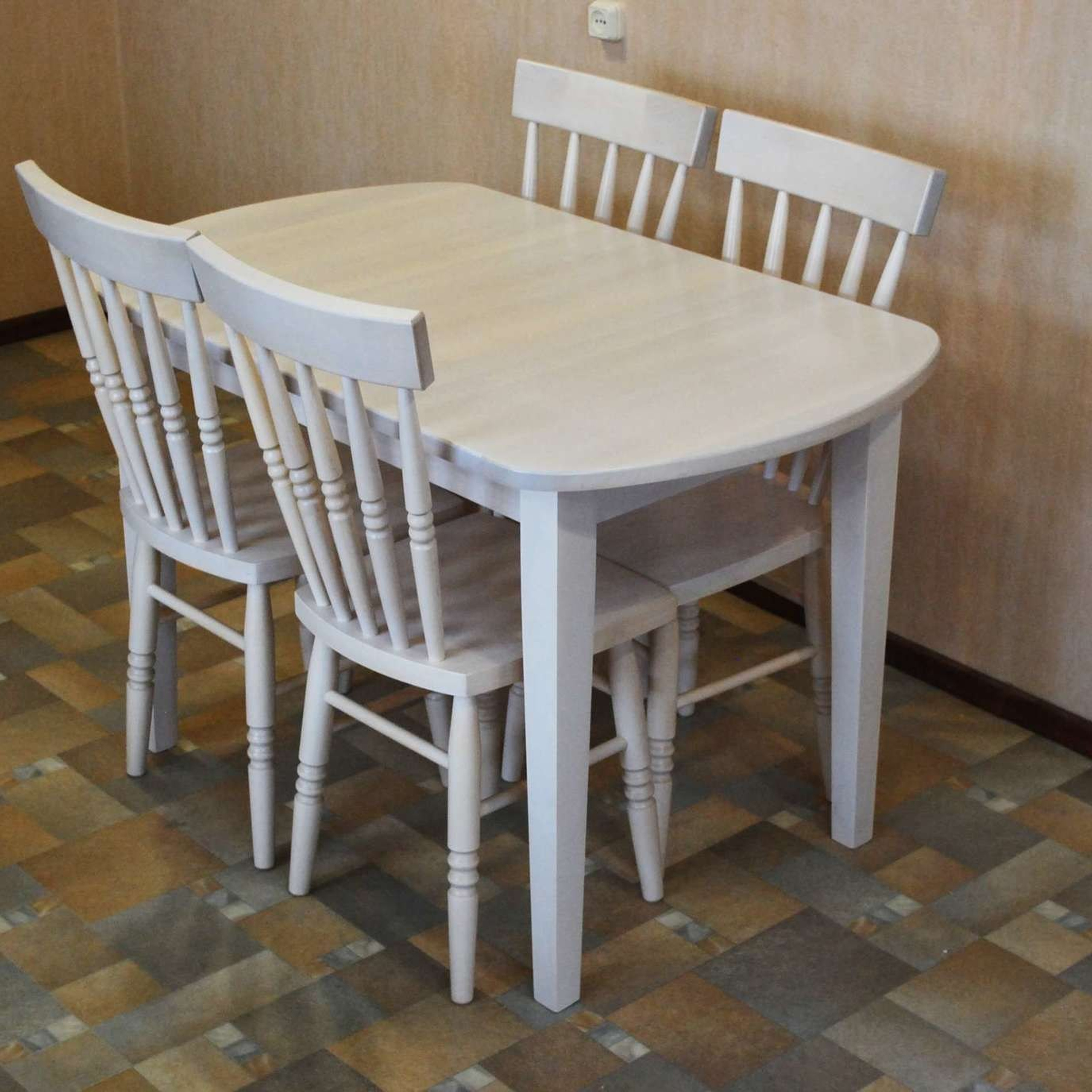 Стол закругленный раздвижной SZR-01. Стильная домашняя мебель