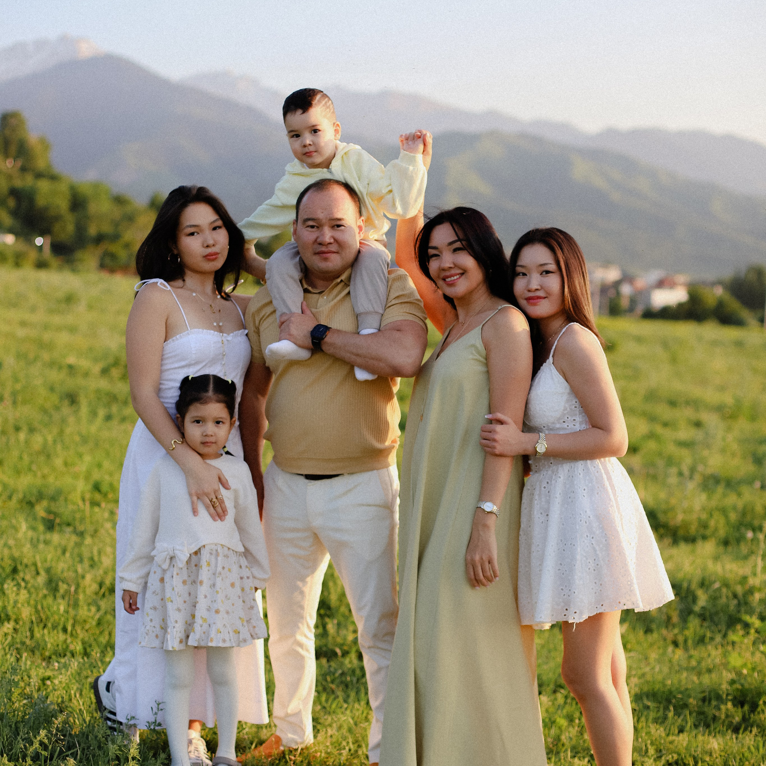 поле на закате