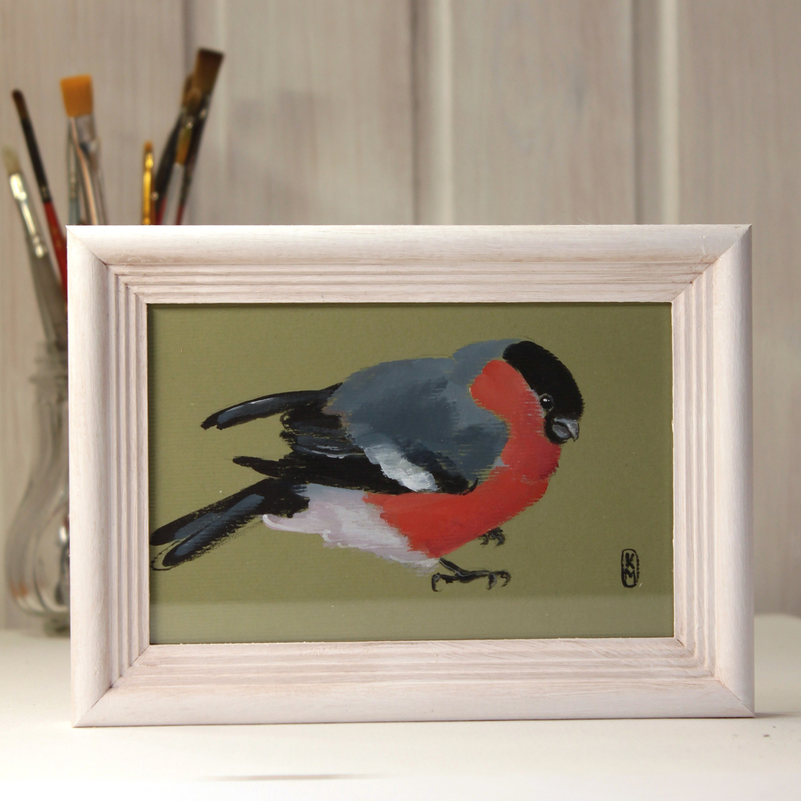 Картина «Снегирь». Художник Екатерина Морозова в Санкт-Петербурге