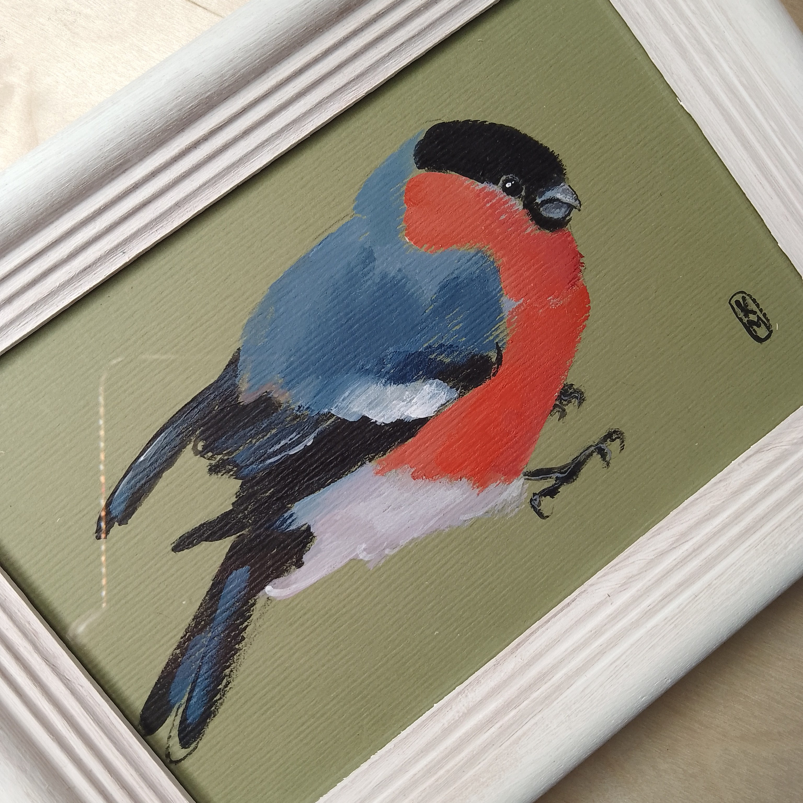 Картина «Снегирь». Художник Екатерина Морозова в Санкт-Петербурге