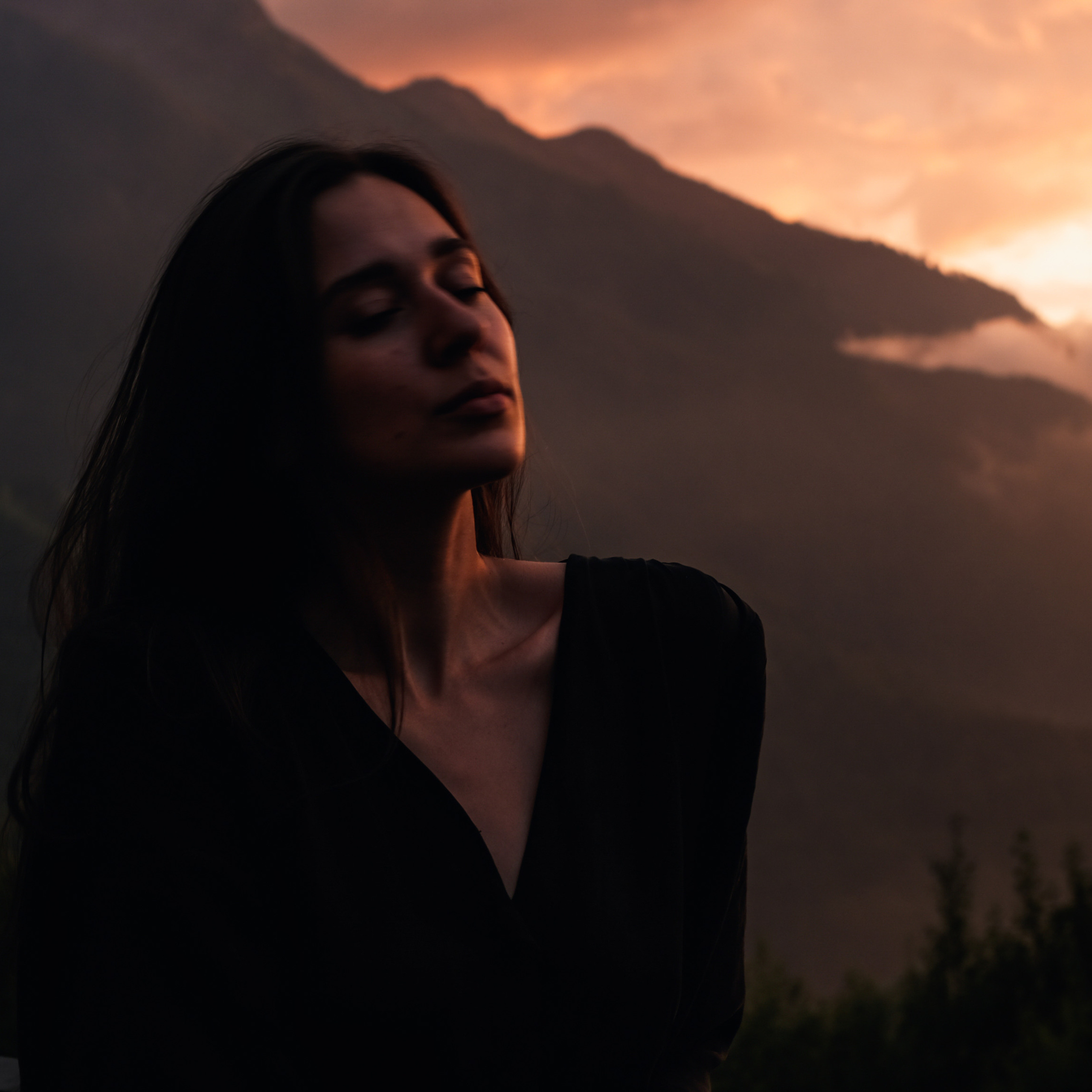 закат на красной поляне