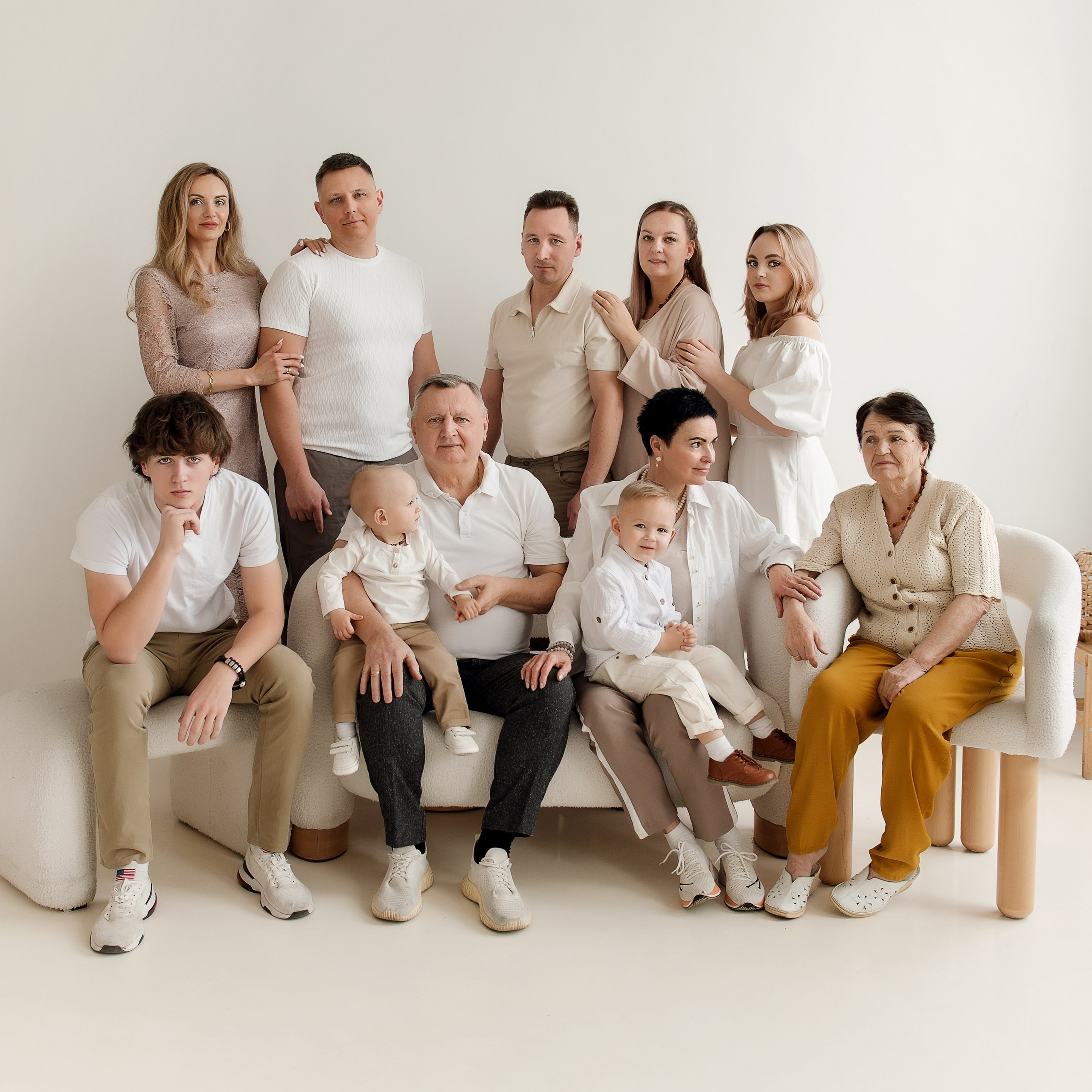 Семейная съёмка большой семьи в Москве