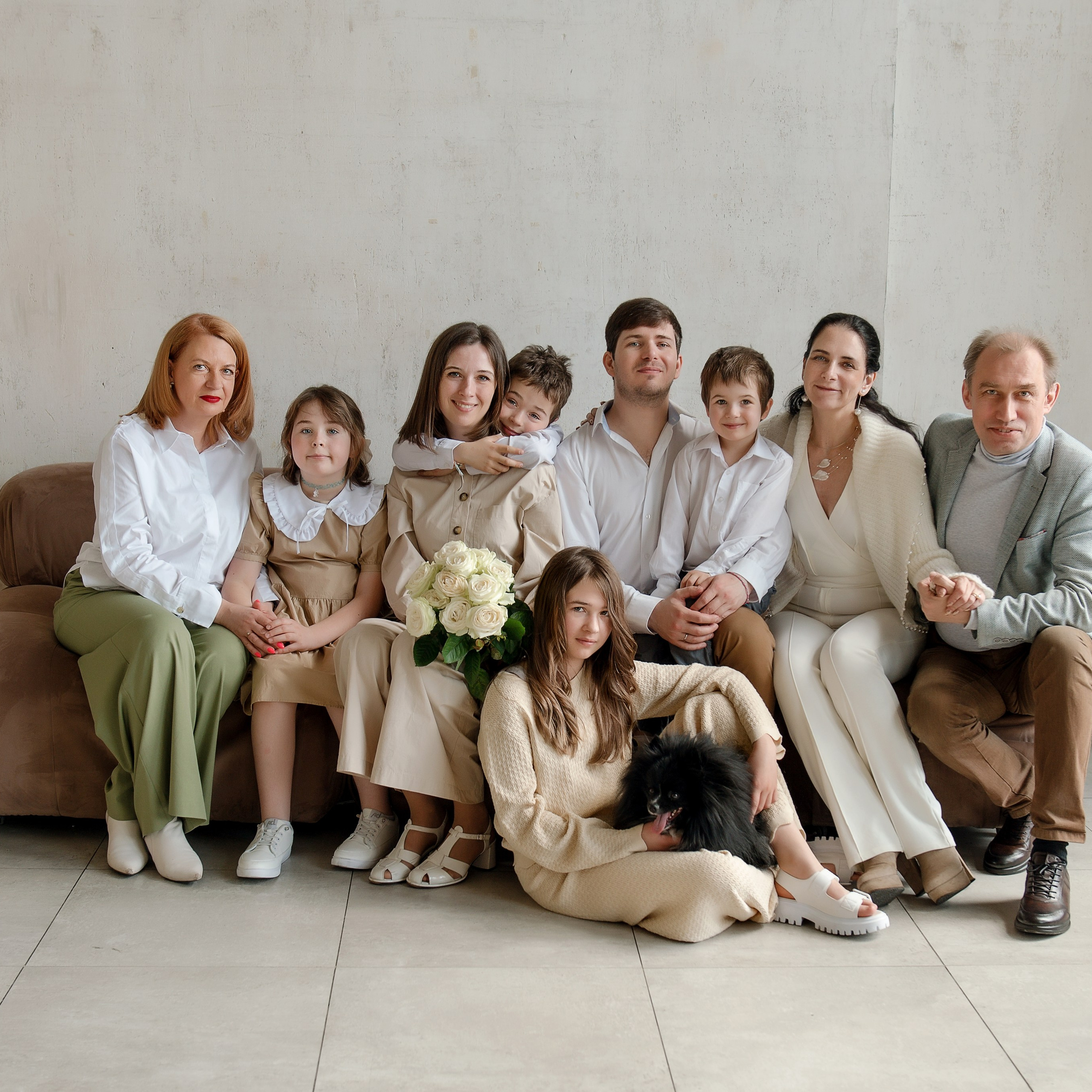 Семейная съёмка в студии