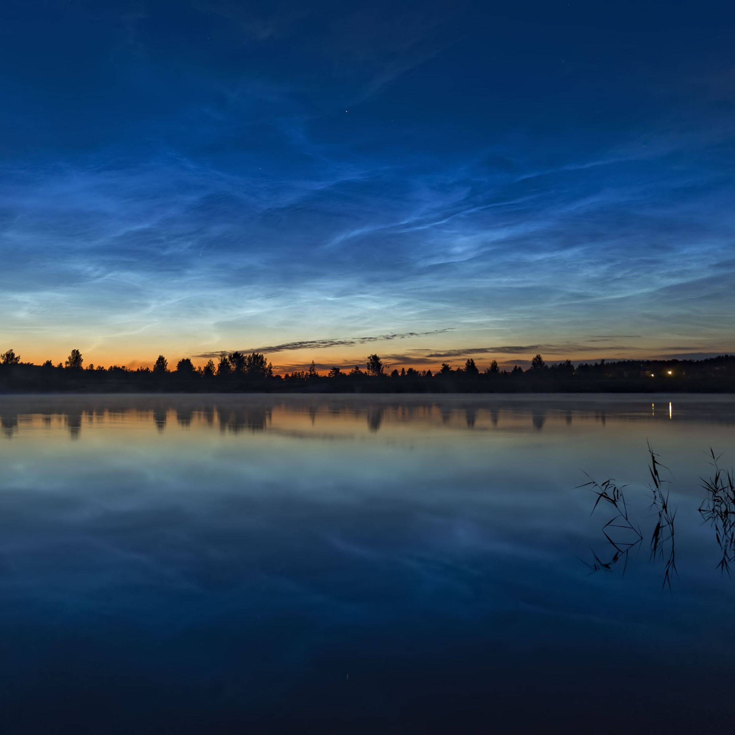 Серебристые облака. Мезосферные облака. 