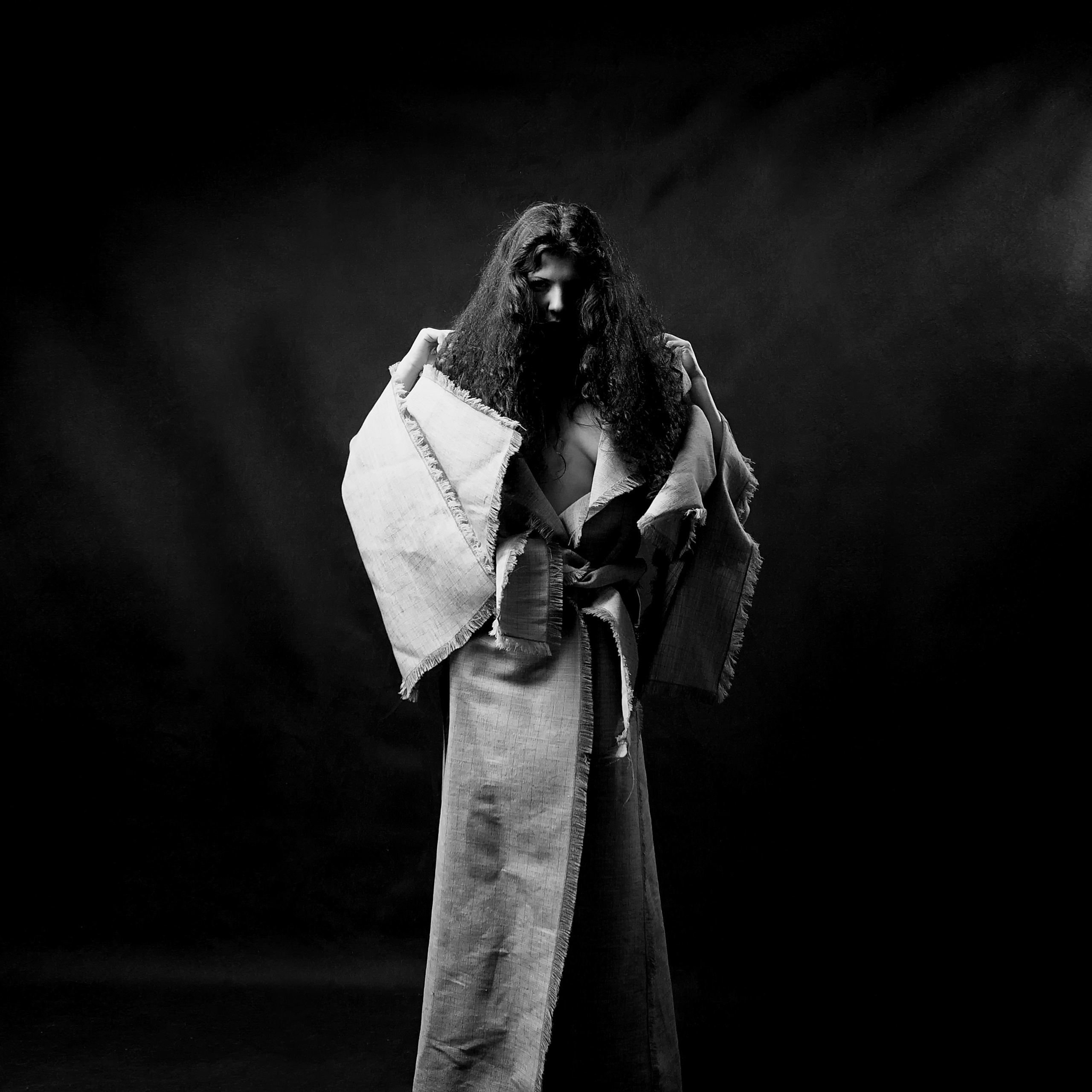 White, background, beautiful, breast, curls, girl, hair, isolated, naked, robe, Белая, волосы, грудь, девушка, изолированная, красивая, кудри, обнаженная, роба, фон