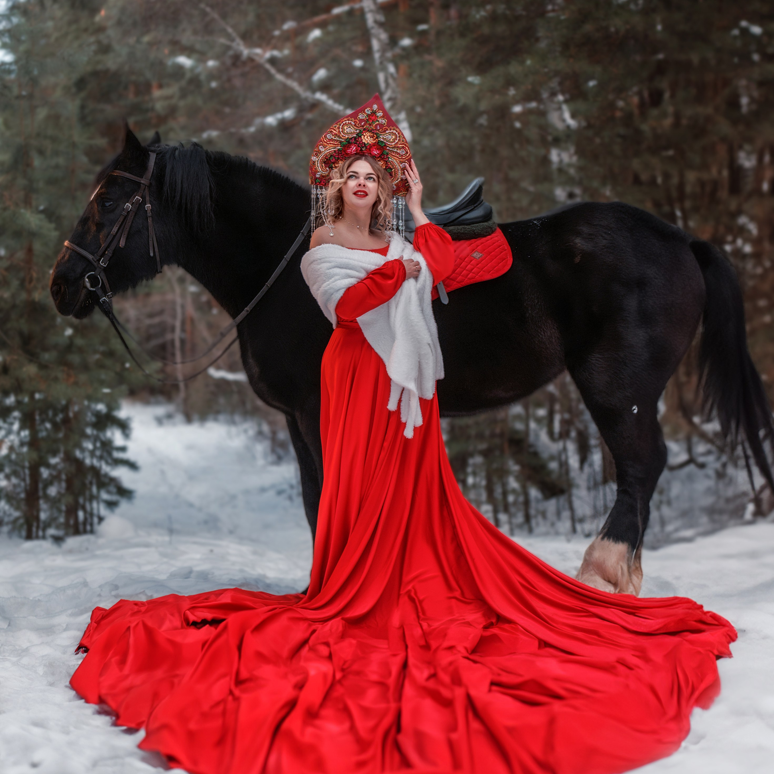 лошади Удачный