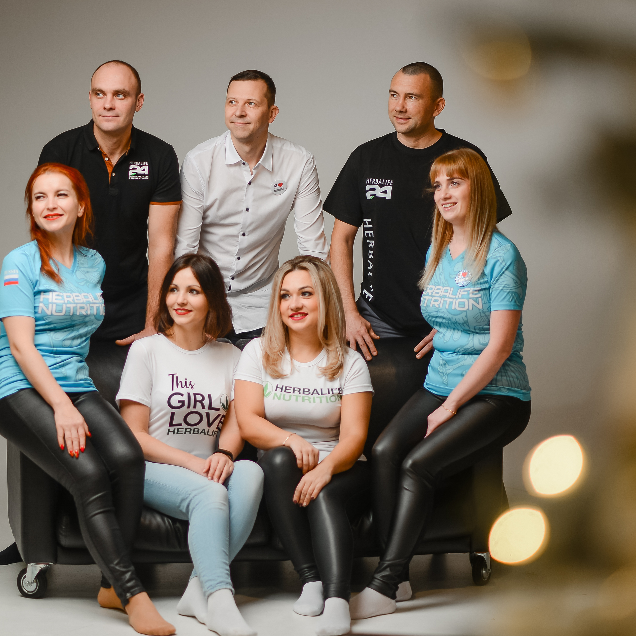 Дружный коллектив в студии