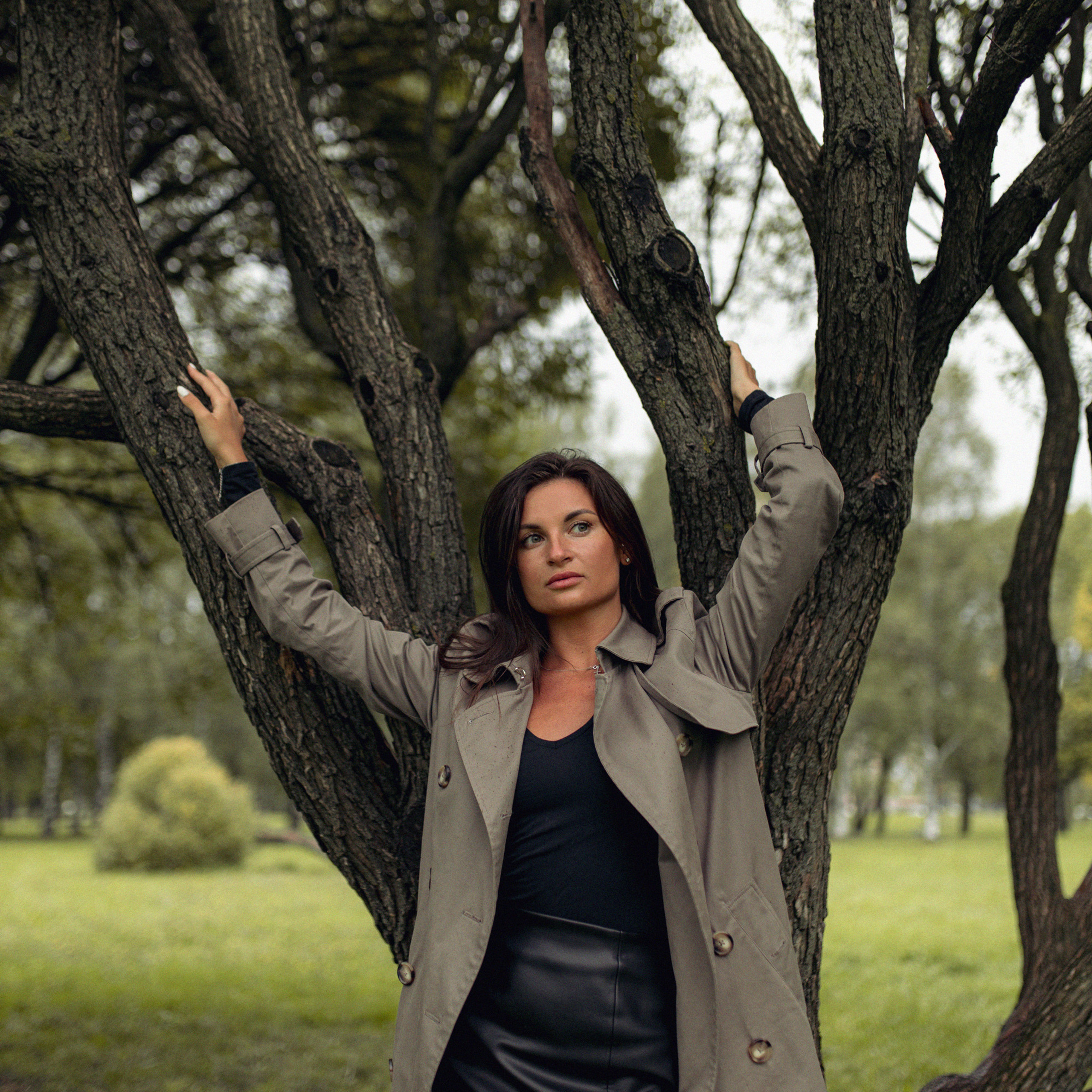 Аня и дождь в Питере. Фотограф Мария Сваридзе