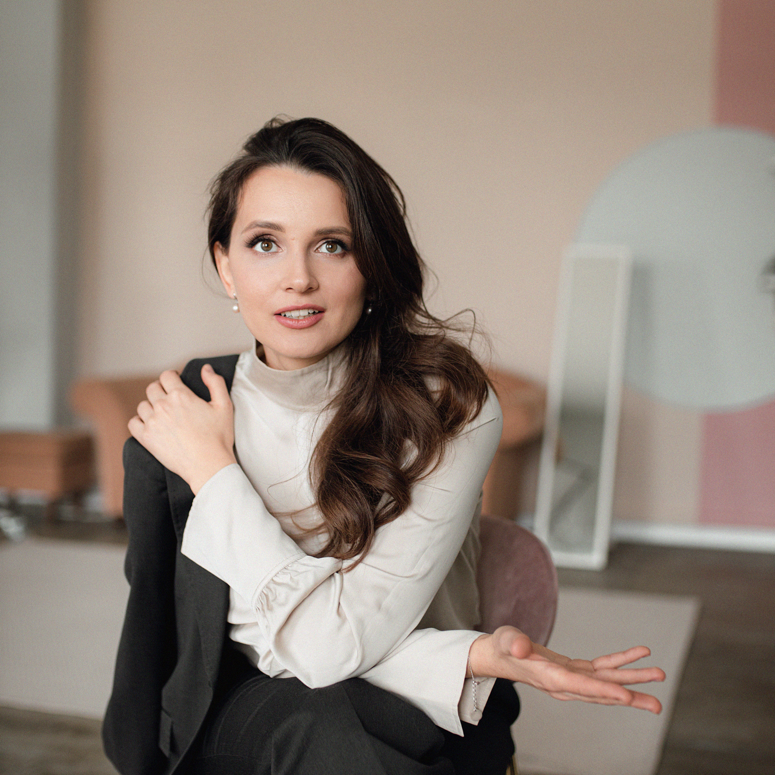 Мария в студии. Фотограф Мария Сваридзе