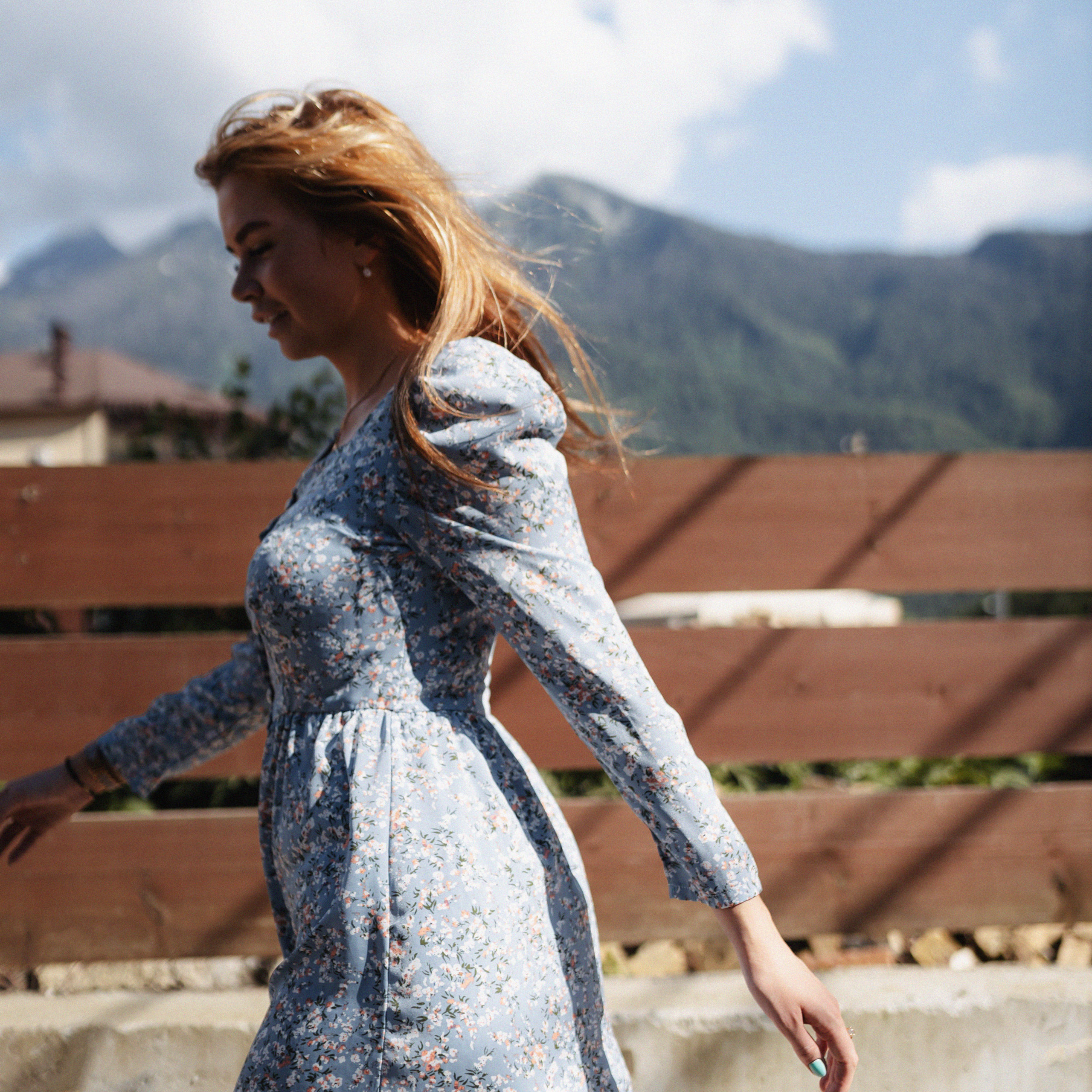 Катя в горах. Фотограф Мария Сваридзе