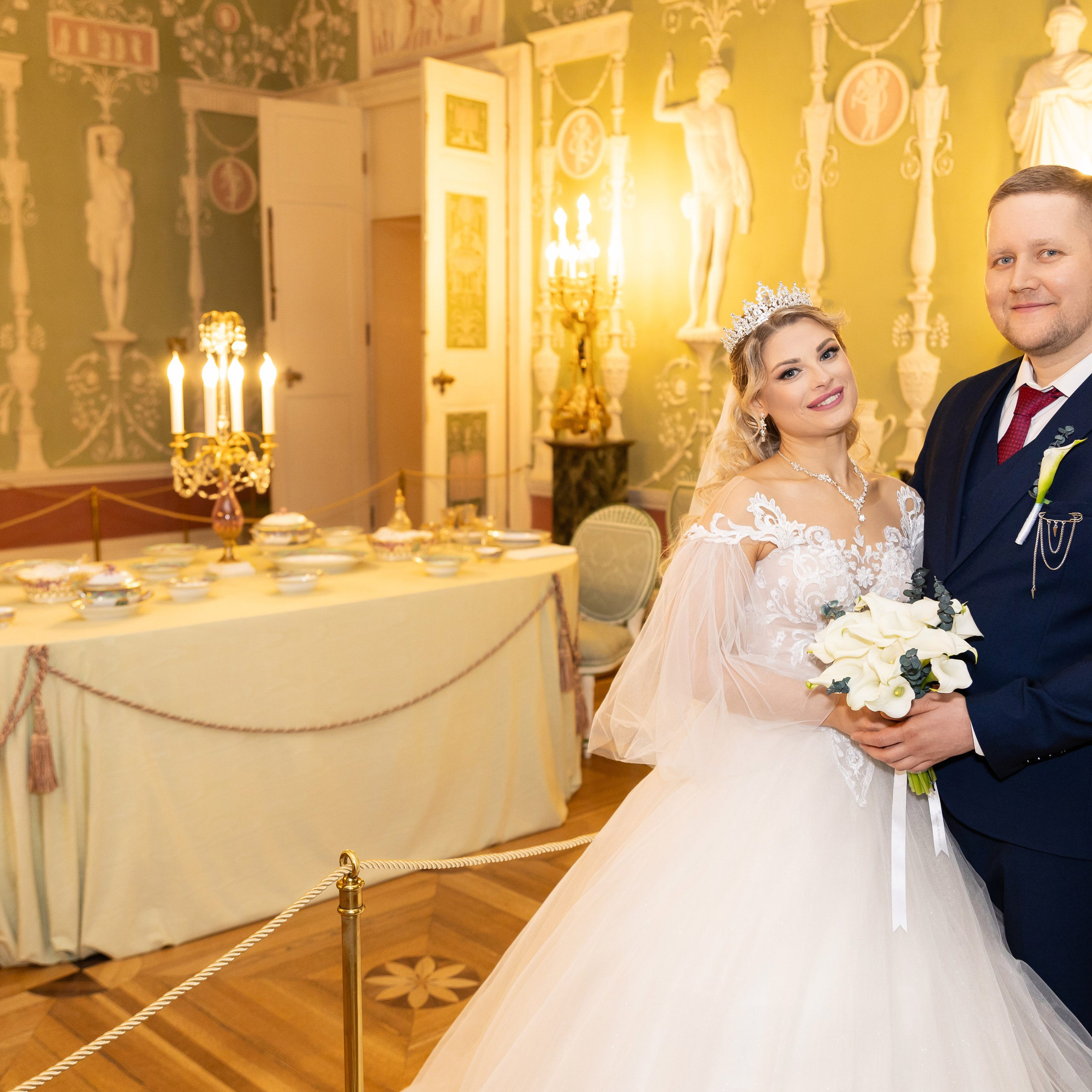 Свадебная фотосессия в Екатерининском дворце. Семейный и свадебный фотограф в Санкт-Петербурге Татьяна Швыкова