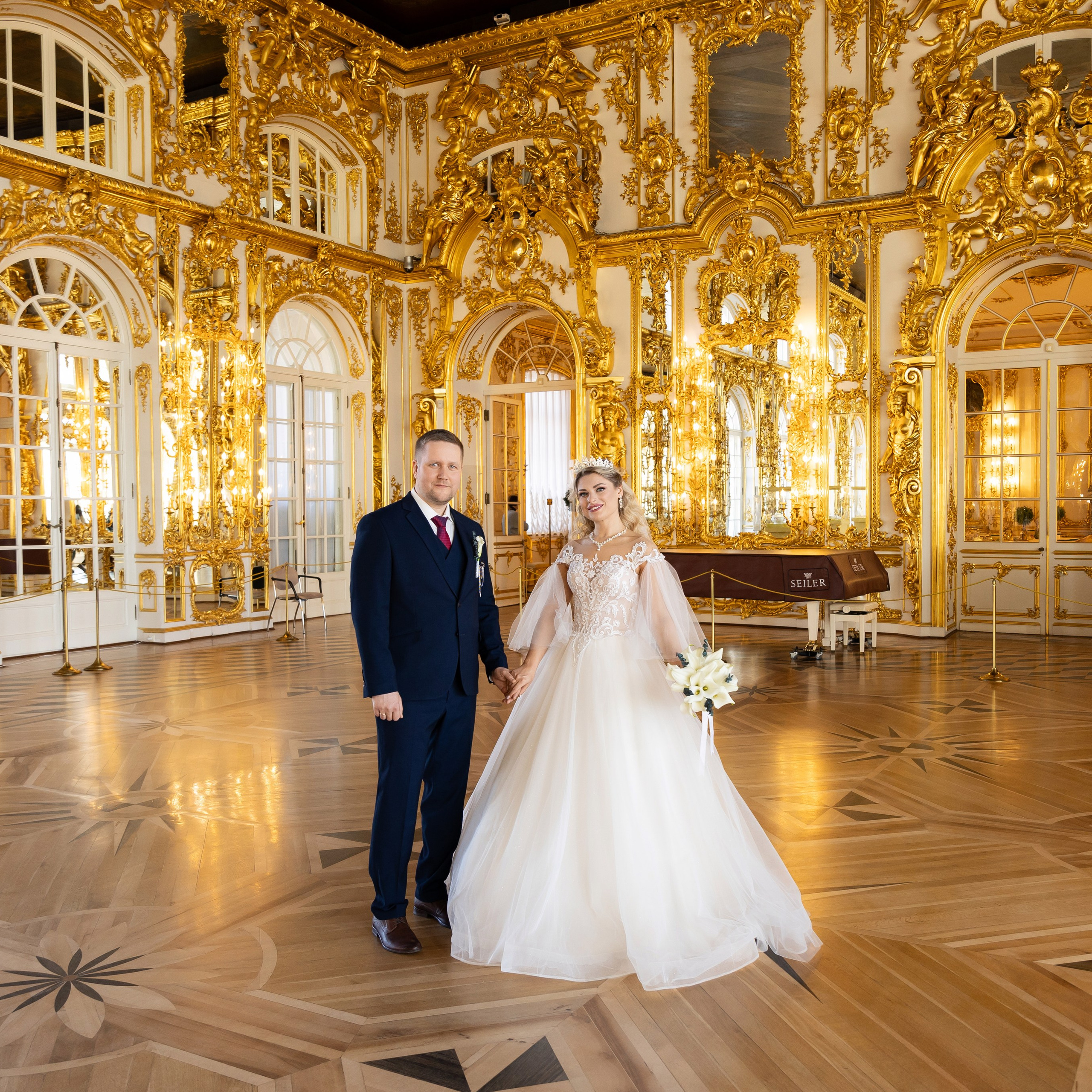 Свадебная фотосессия в Екатерининском дворце. Семейный и свадебный фотограф в Санкт-Петербурге Татьяна Швыкова