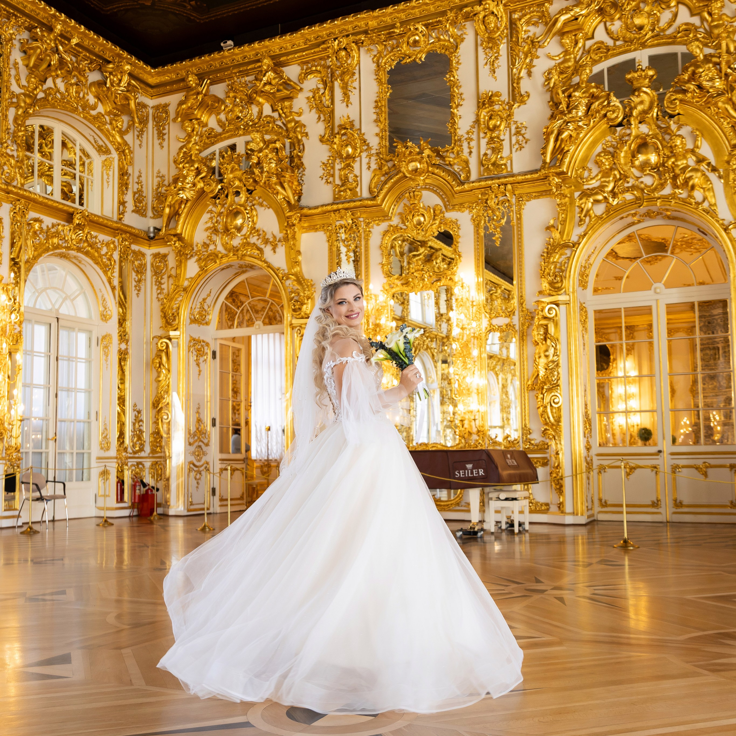 Свадебная фотосессия в Екатерининском дворце. Семейный и свадебный фотограф в Санкт-Петербурге Татьяна Швыкова