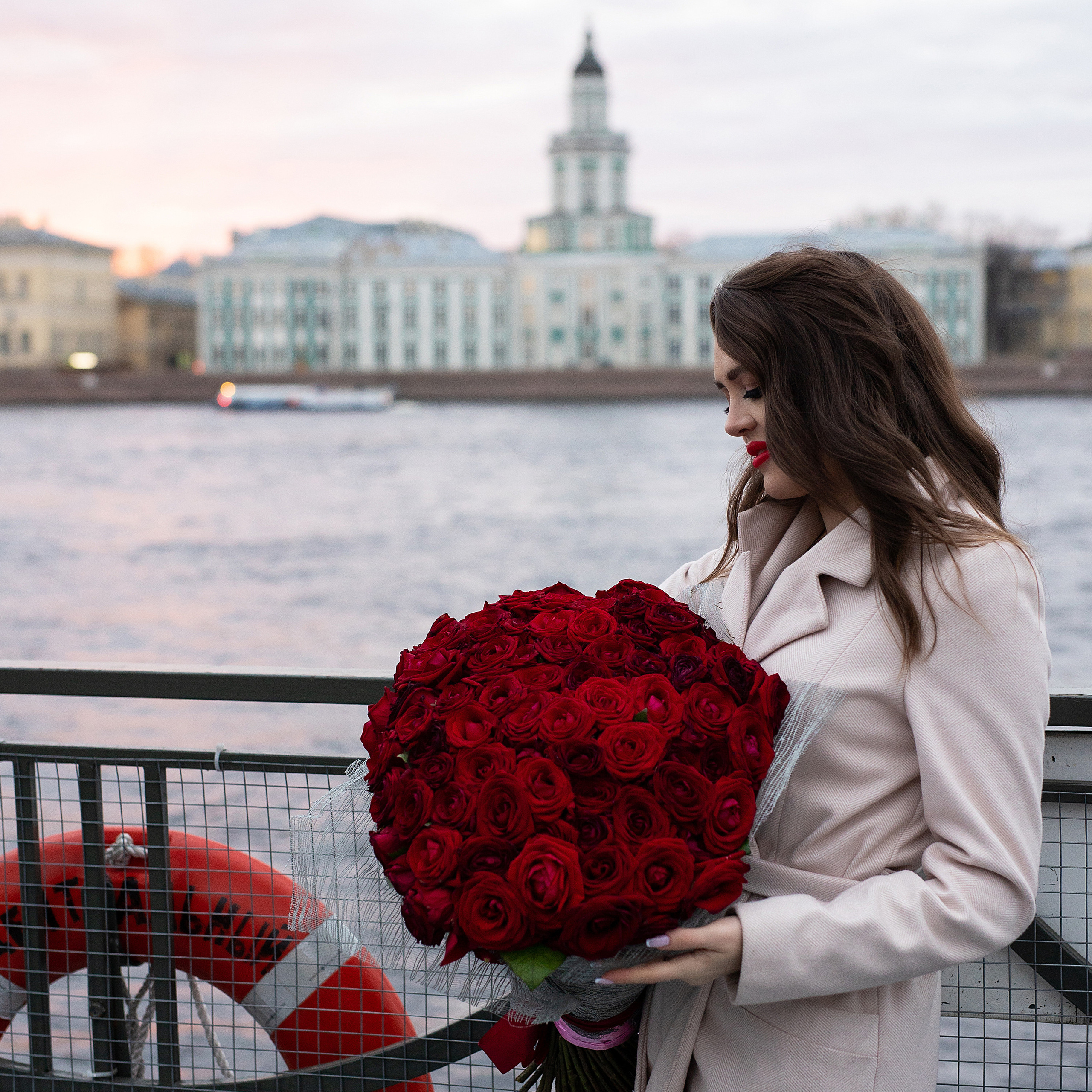 101 роза шикарный букет