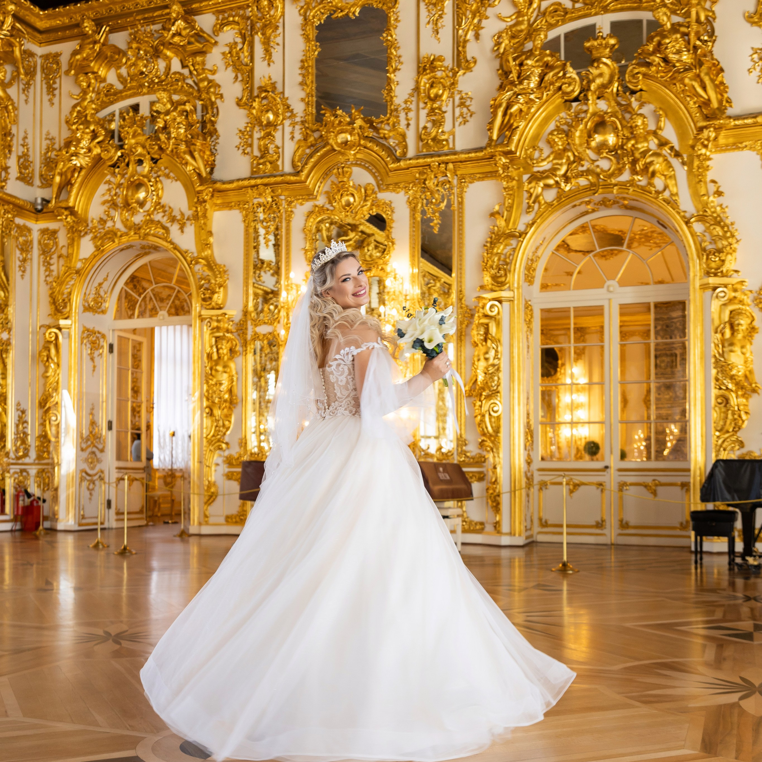 Свадебная фотосессия в Екатерининском дворце. Семейный и свадебный фотограф в Санкт-Петербурге Татьяна Швыкова