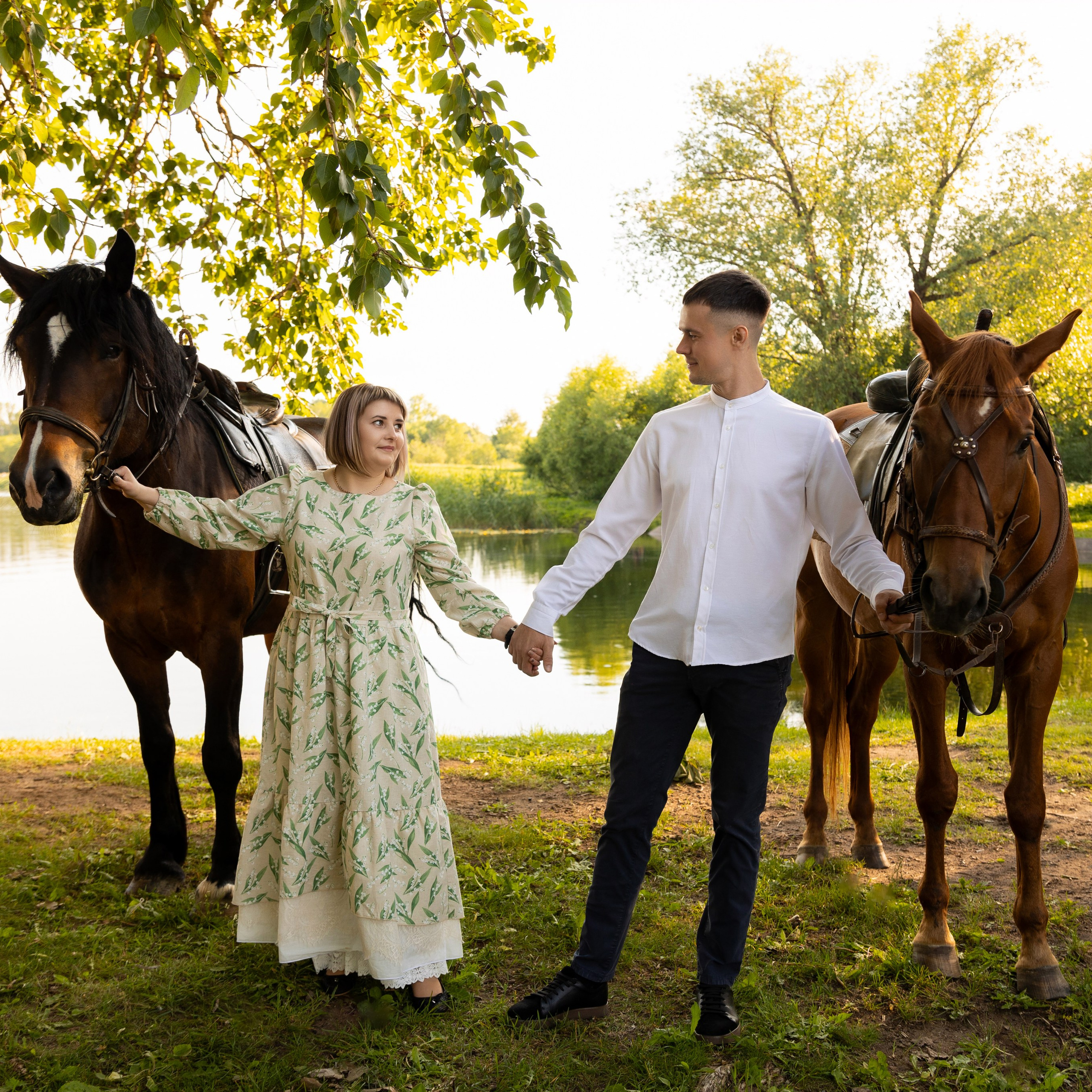 Фотопрогулка на лошадях. Семейный и свадебный фотограф в Санкт-Петербурге Татьяна Швыкова