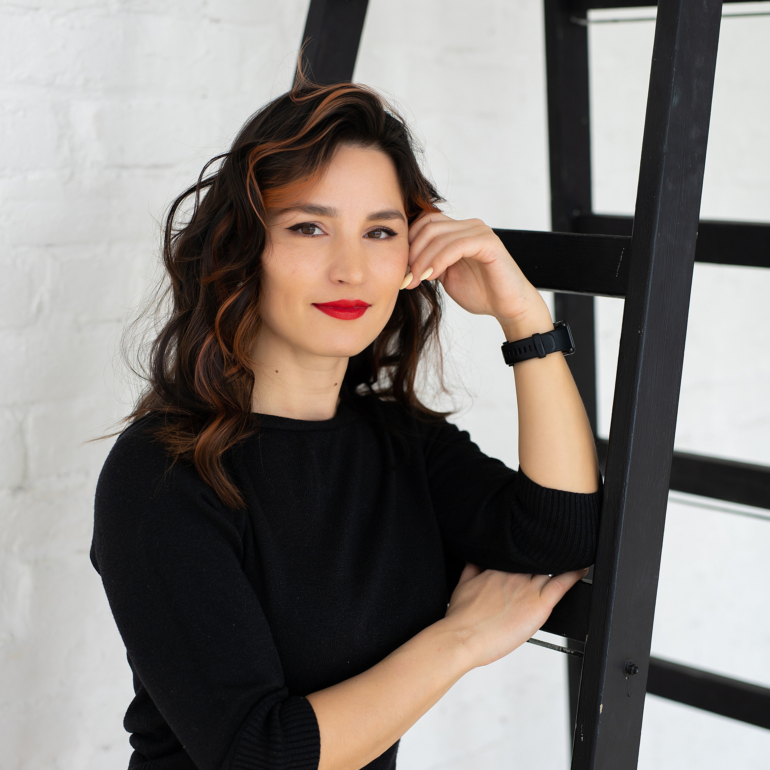 женский портрет крупным планом в фотостудии спб