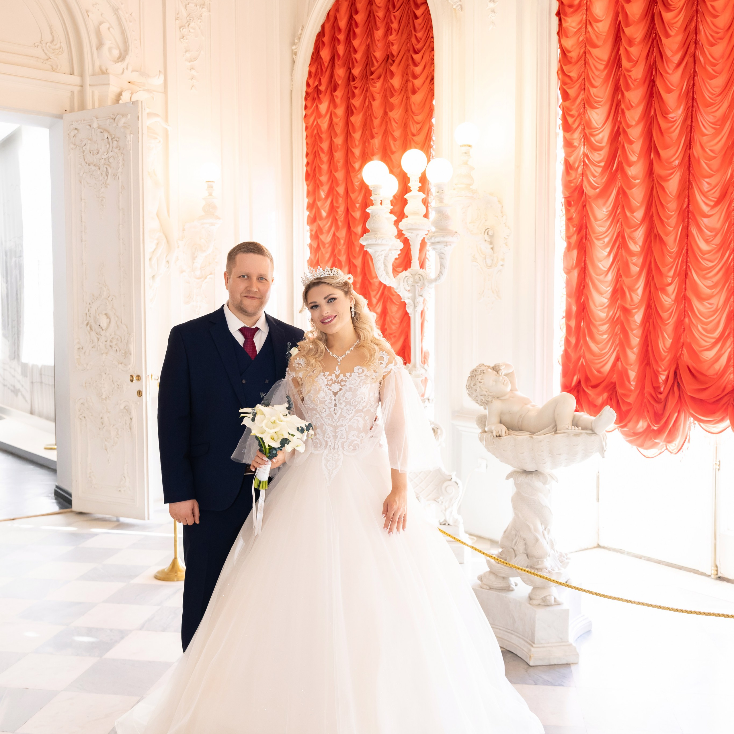 Свадебная фотосессия в Екатерининском дворце. Семейный и свадебный фотограф в Санкт-Петербурге Татьяна Швыкова