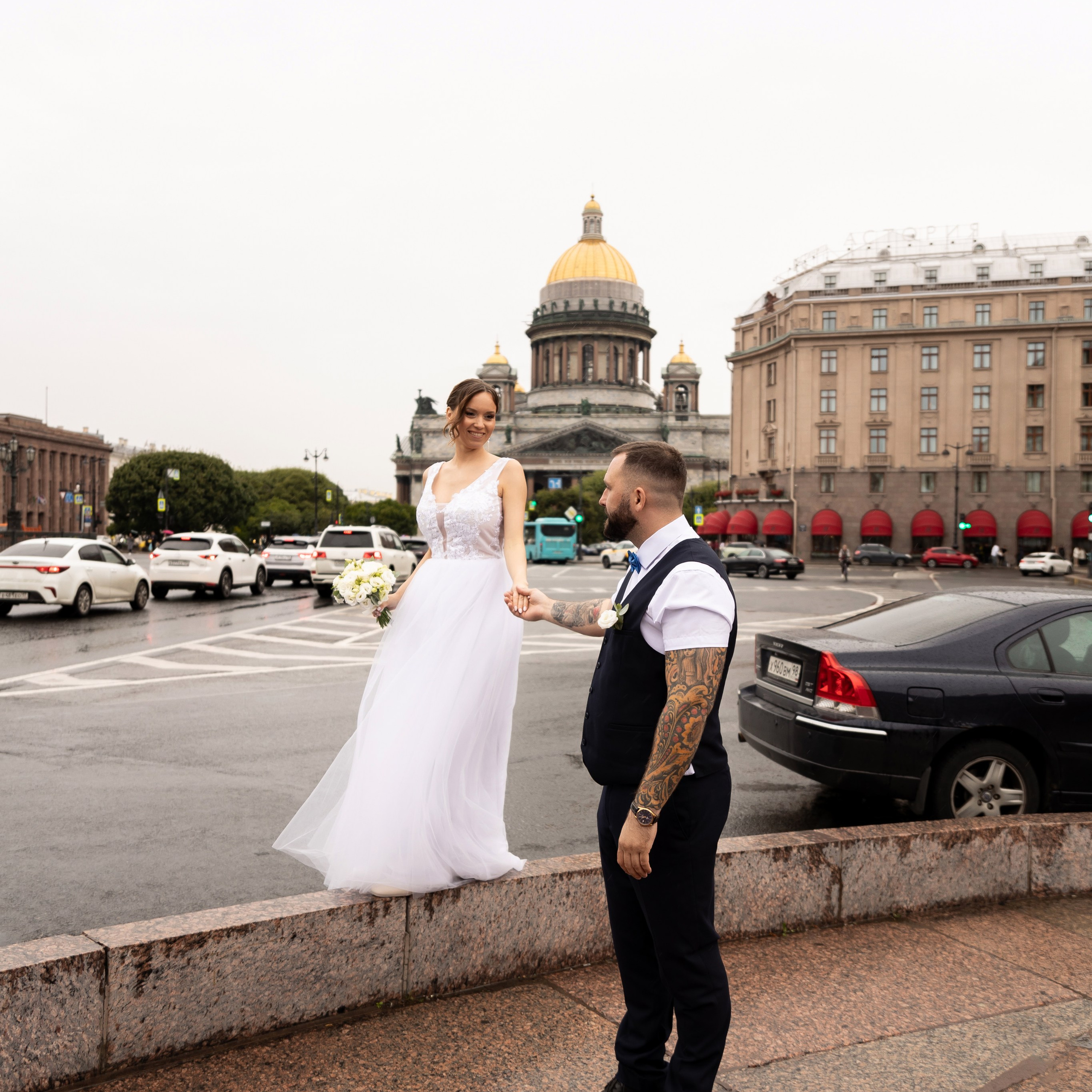 Свадебная фотосессия в Особняке Половцова. Семейный и свадебный фотограф в Санкт-Петербурге Татьяна Швыкова