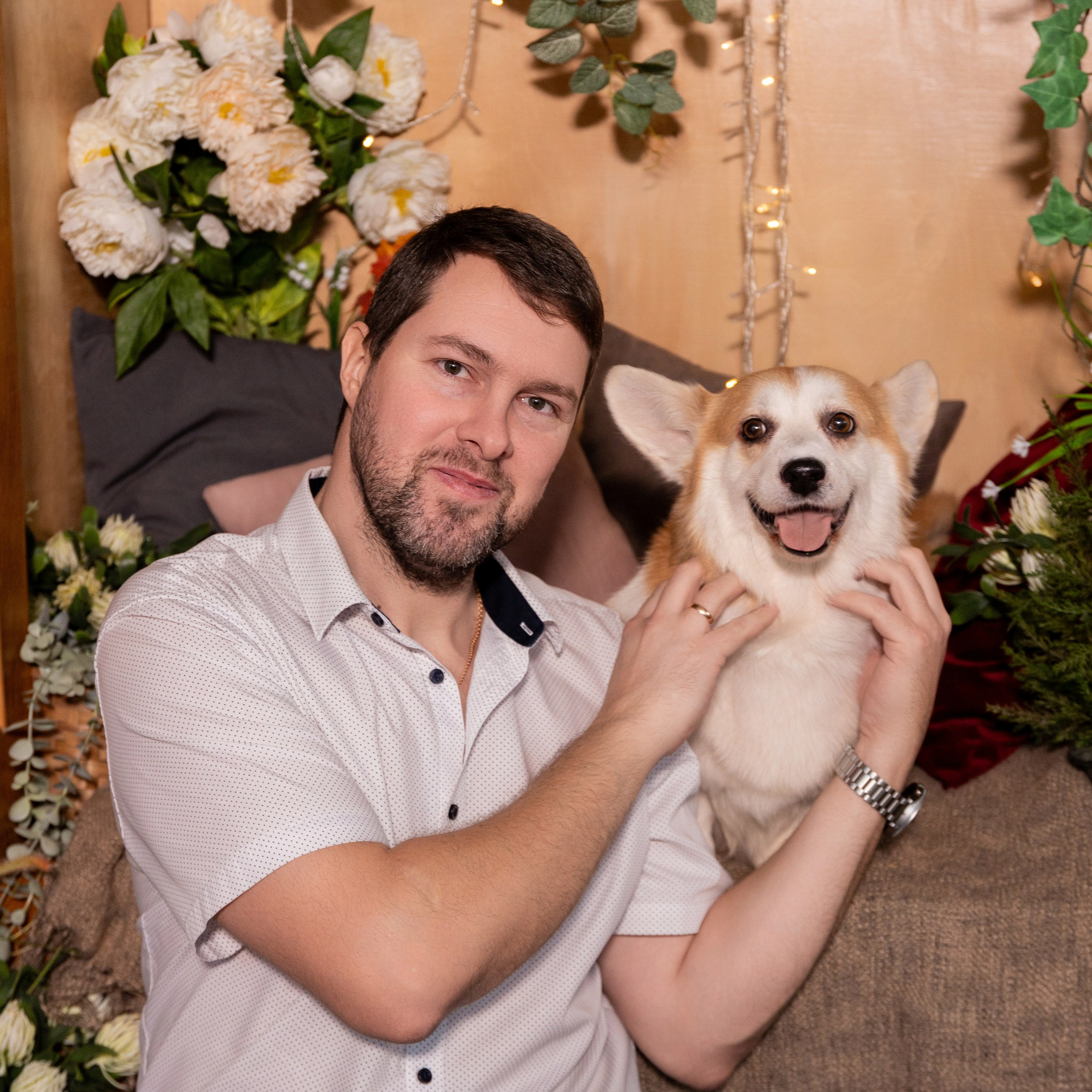 Фотосессия с корги. Семейный и свадебный фотограф в Санкт-Петербурге Татьяна Швыкова