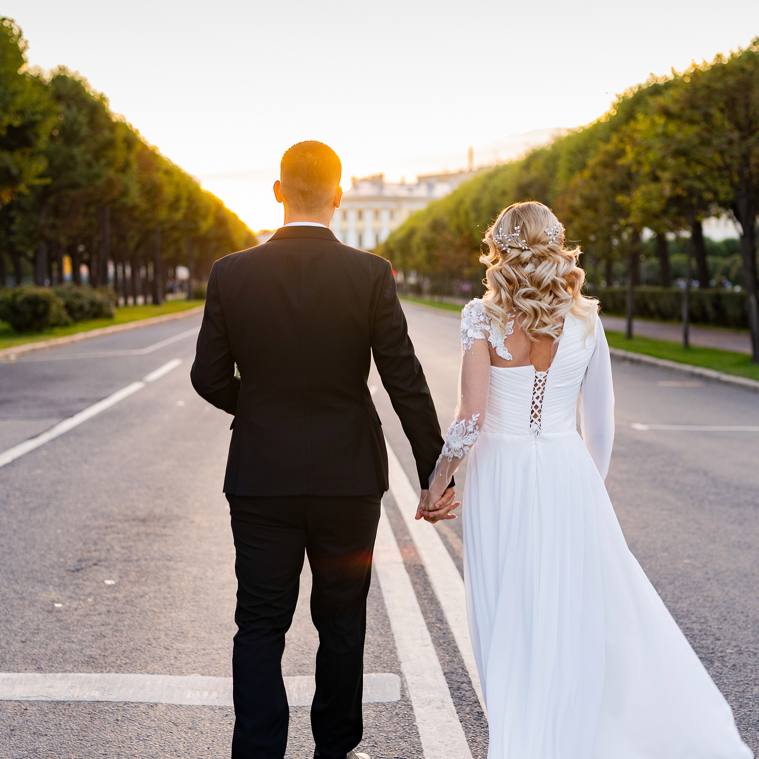 Свадебная фотосессия на закате