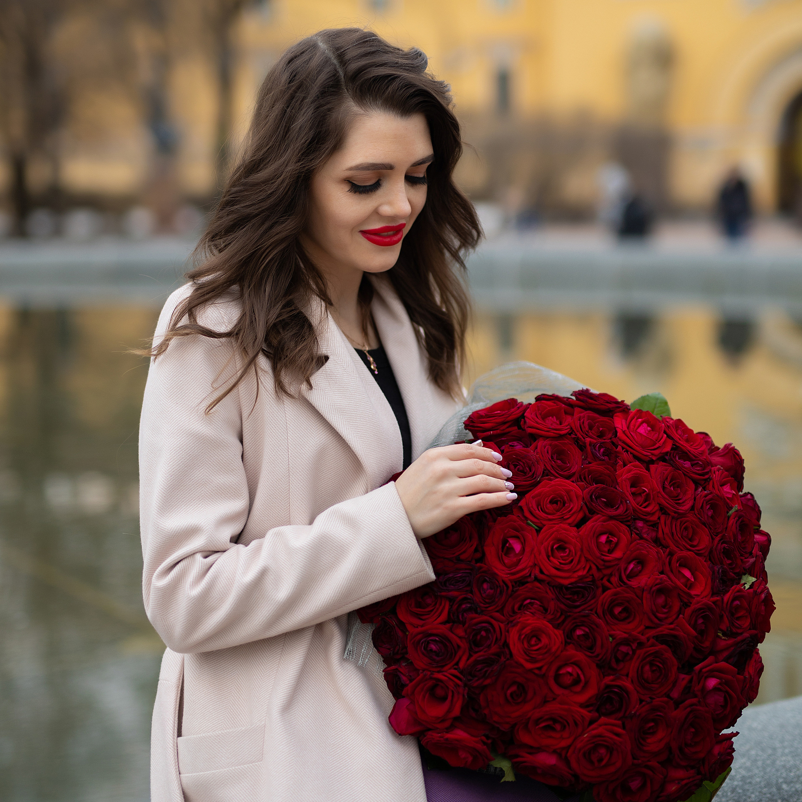 фотосессия у фонтана в Питере