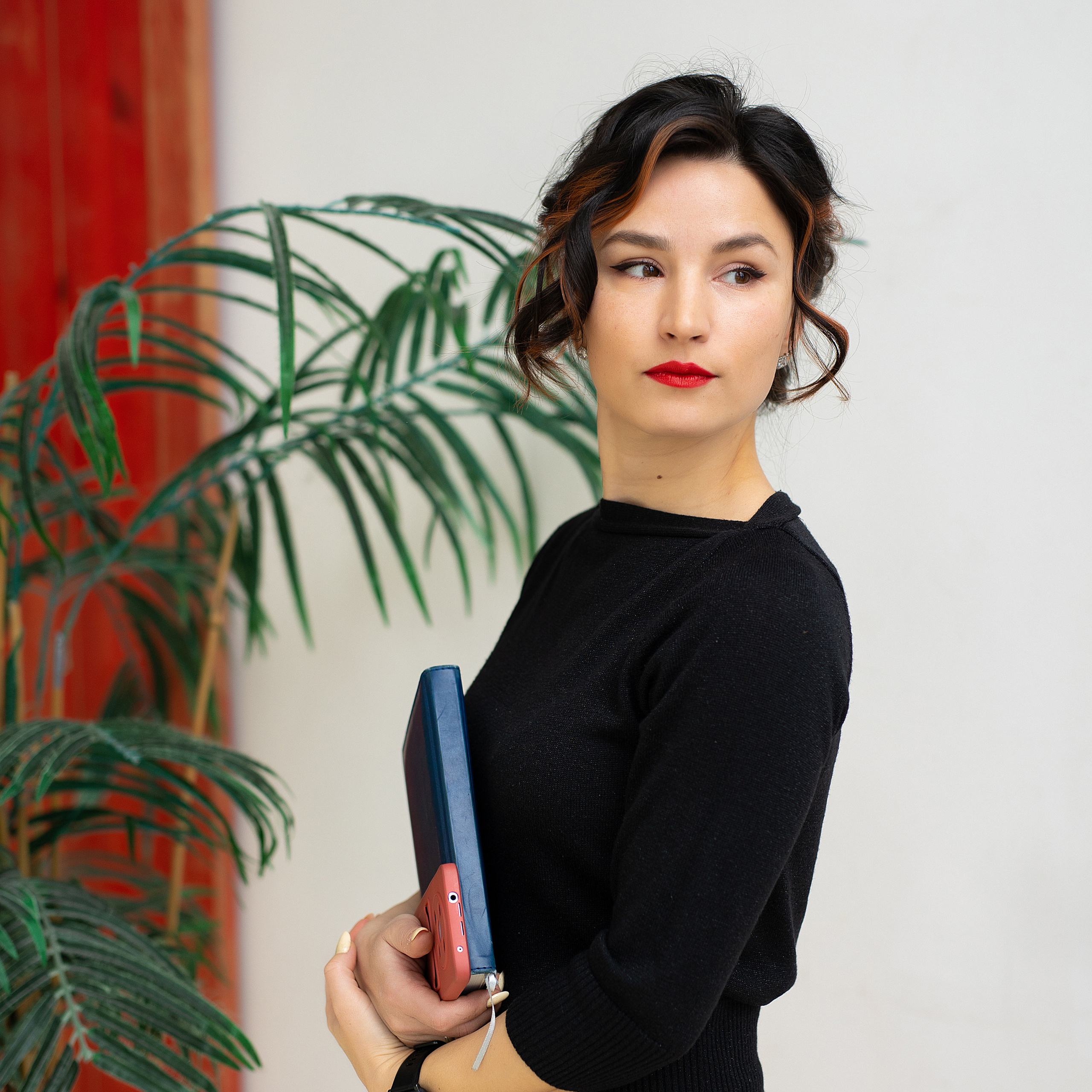 женский деловой портрет в студии