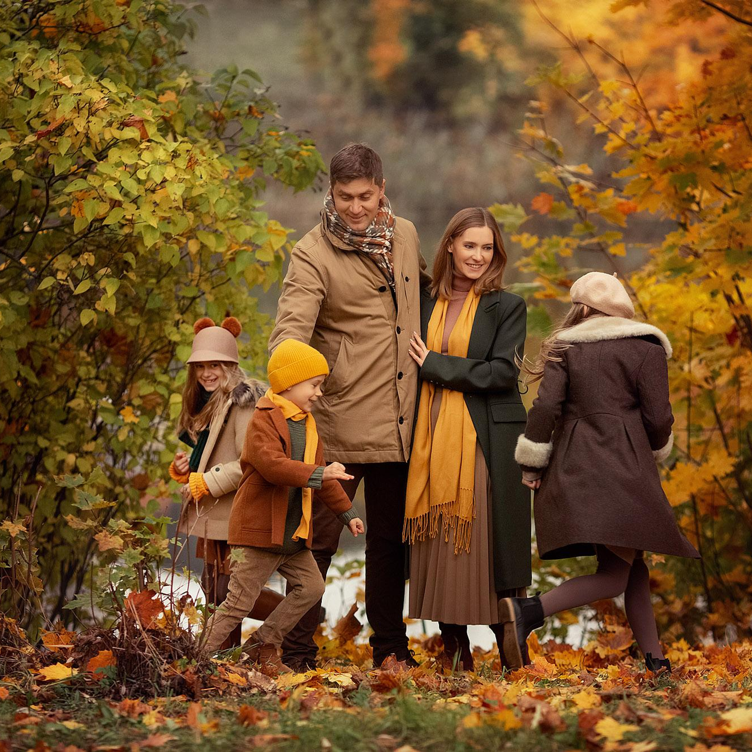 Видеоурок по обработке осенних фотографий. Семейный фотограф Татьяна Надеждина | Москва, Московская область, Ярославль