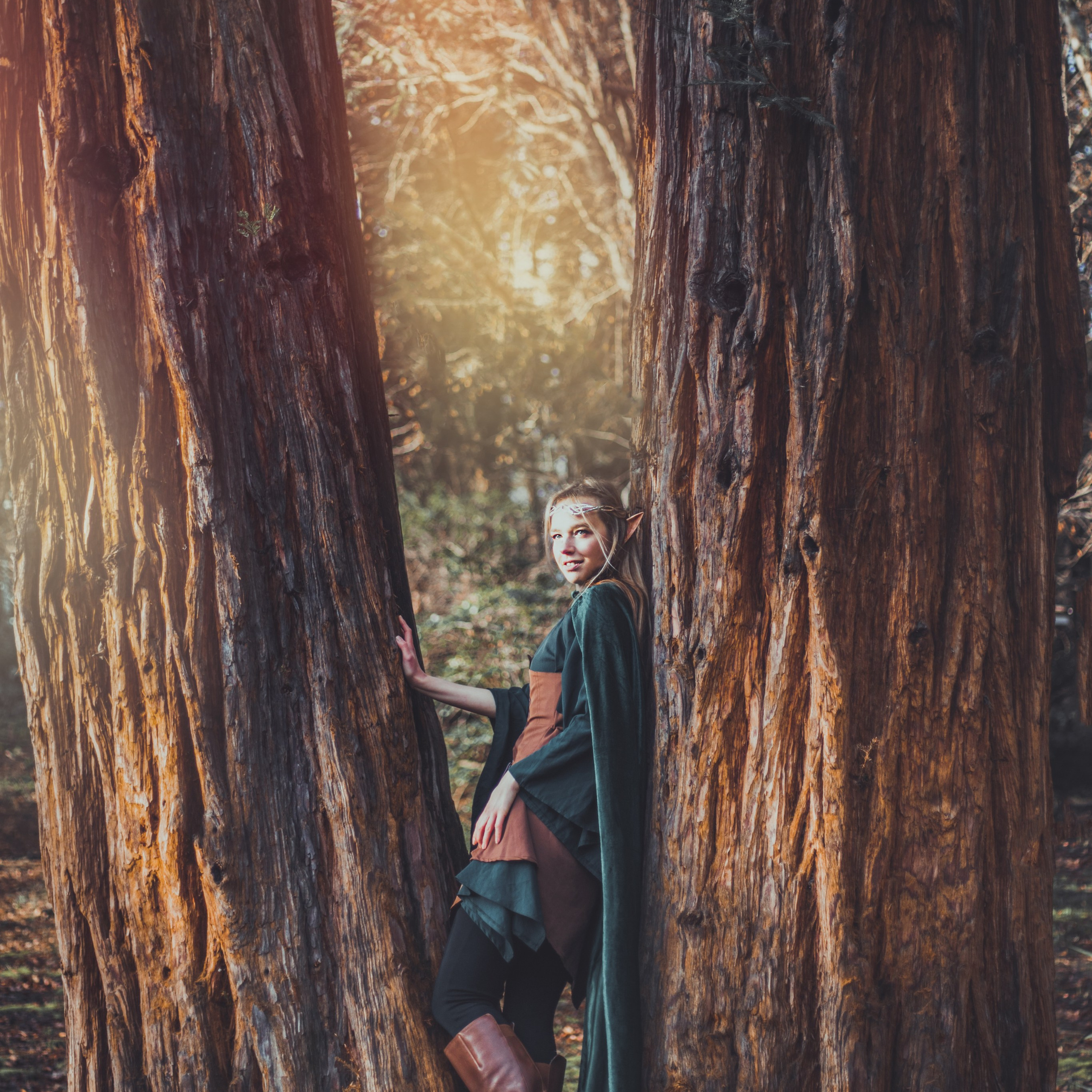 Фотосессия эльфийка в дендрарии Сочи