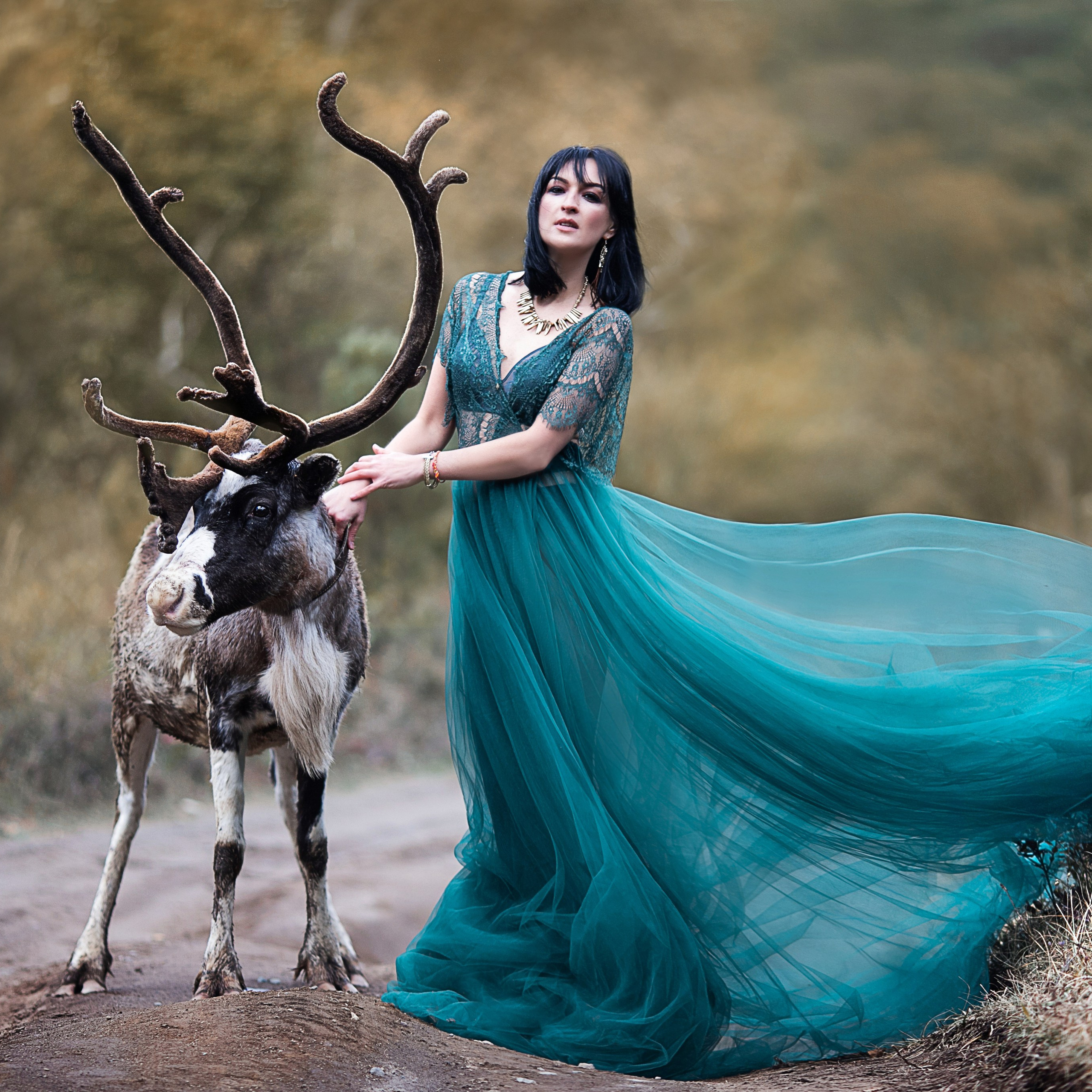 Фото с оленями