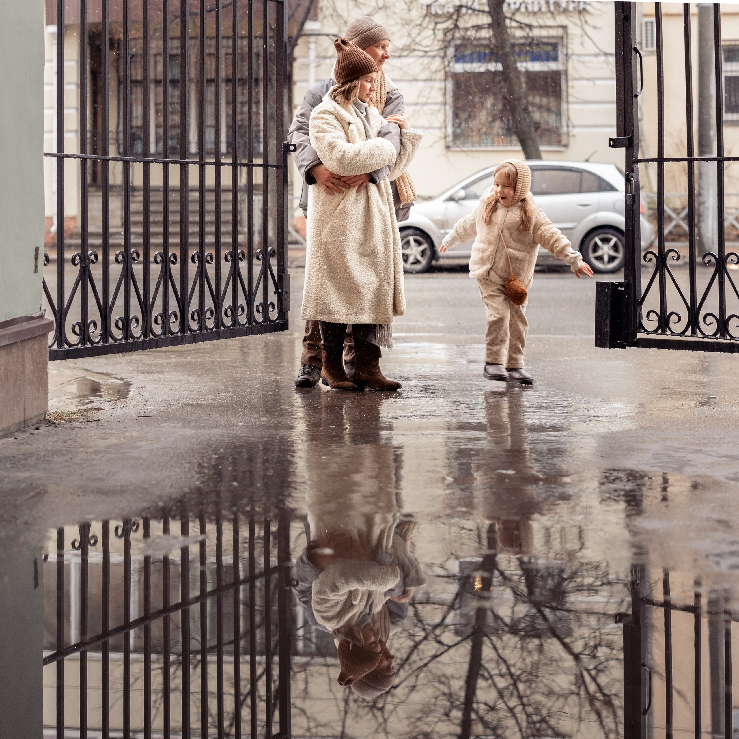 Семья на&nbsp;улице