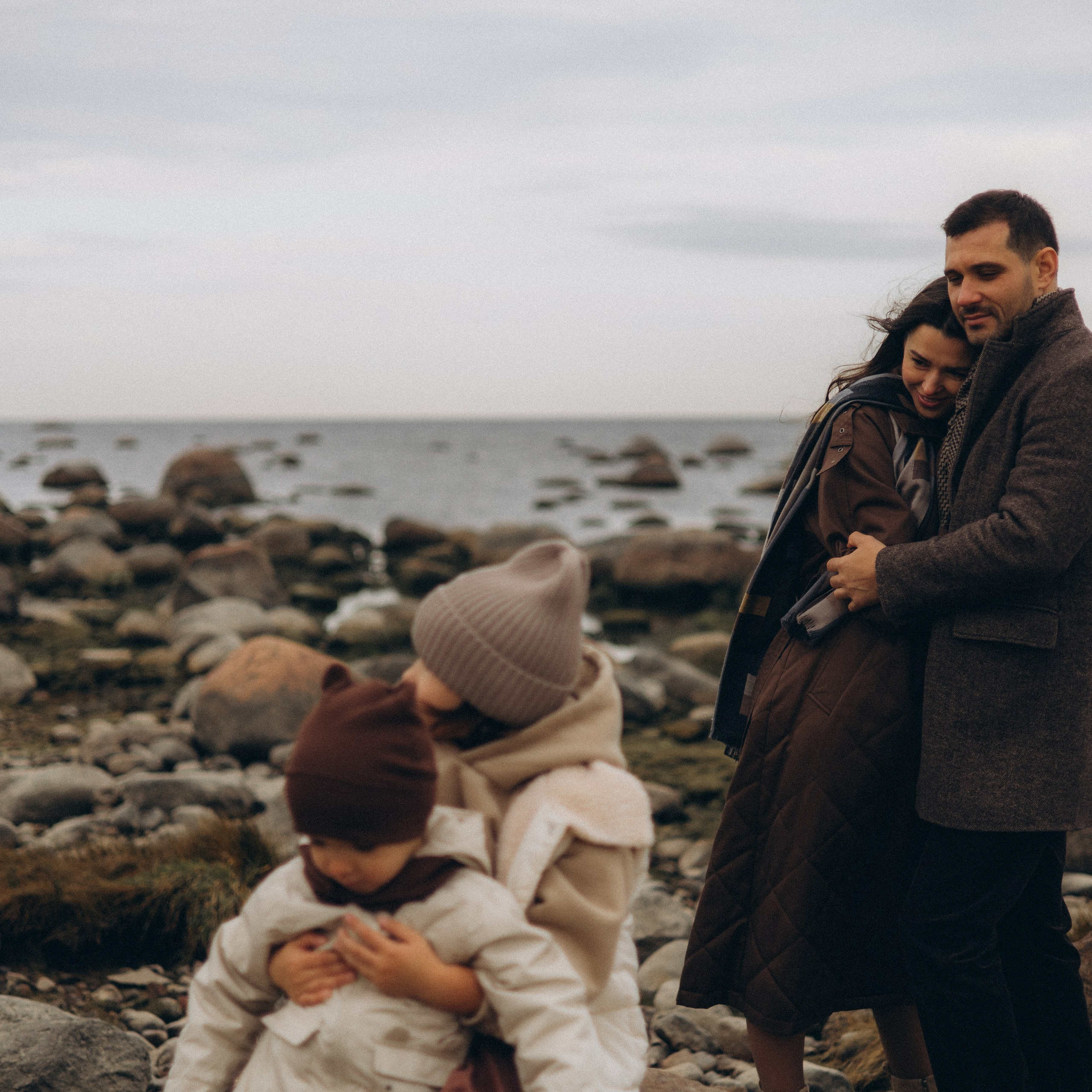 Таня, Андрей, Ева и Егор. Шепелевский маяк.