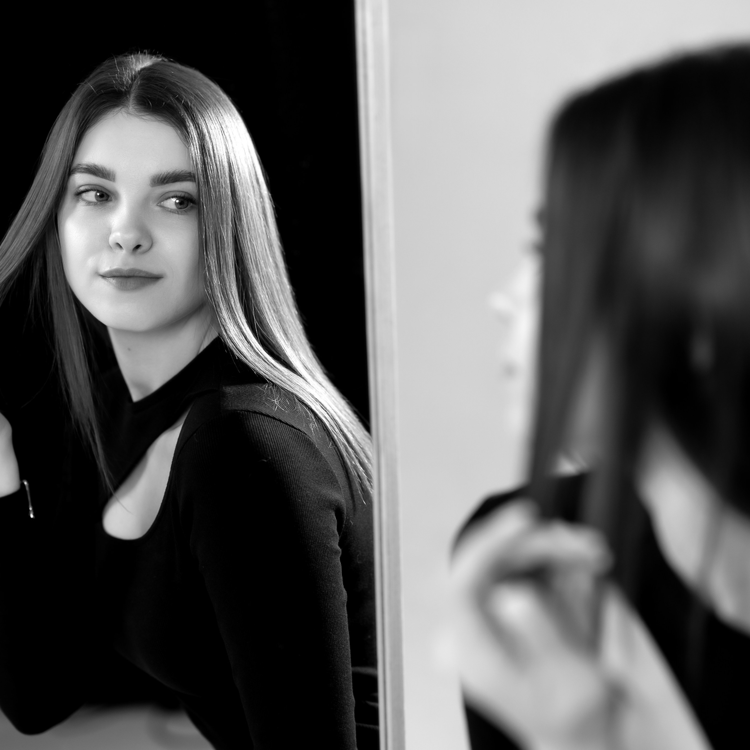 Анюта. Черно-белая съёмка