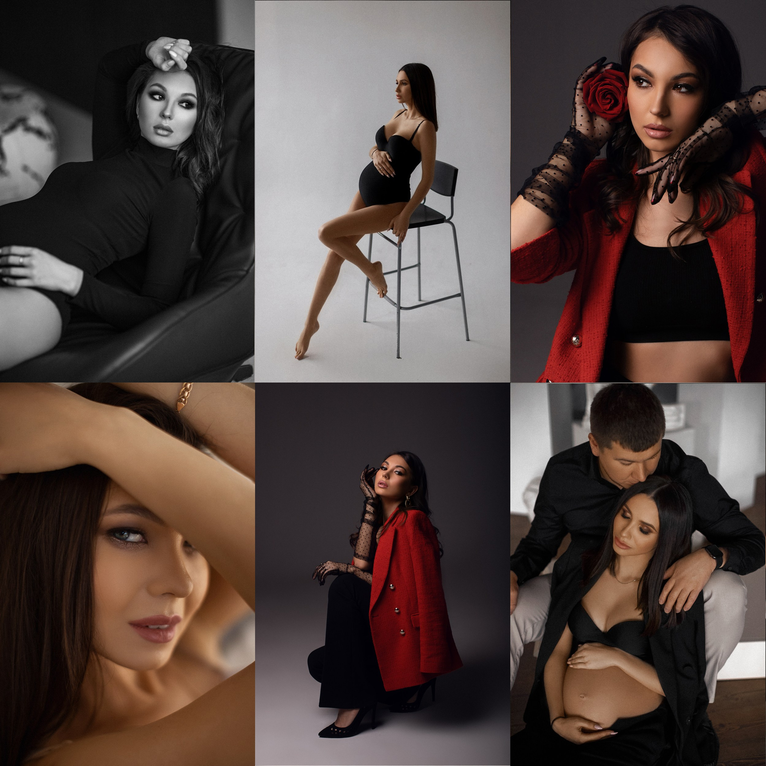 Портрет, беременность, семья