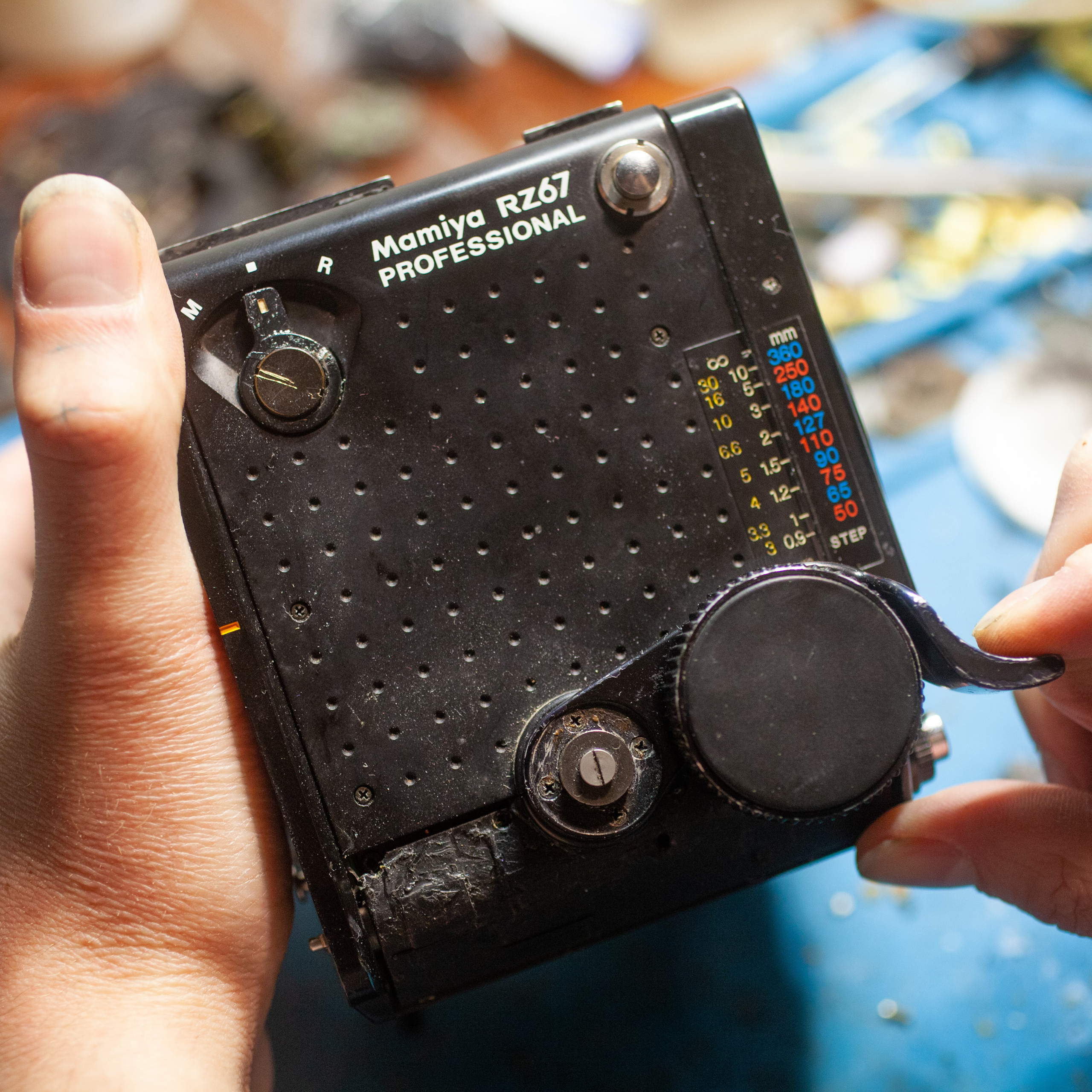 Ремонт Mamiya RZ не взводится.Калининград, Константин.