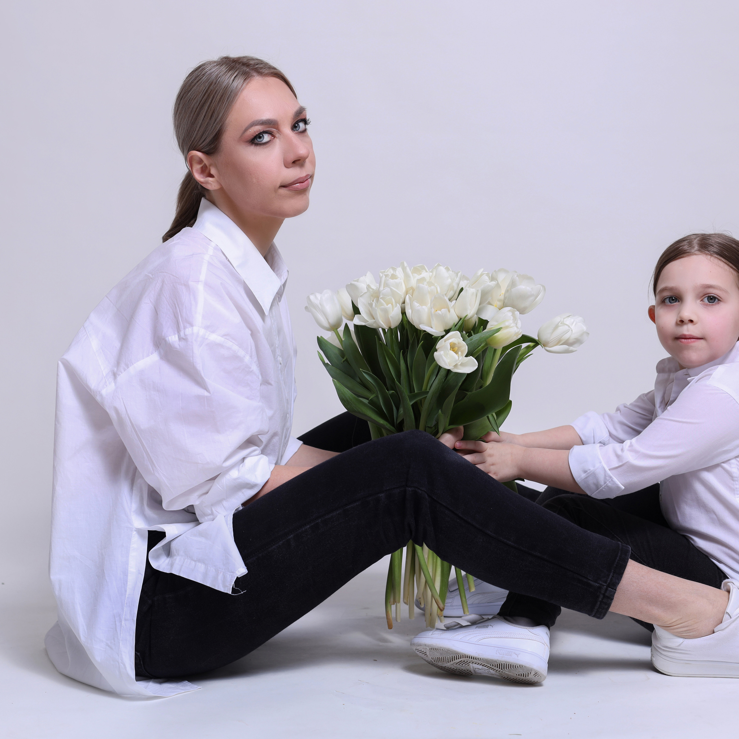 мама и дочка