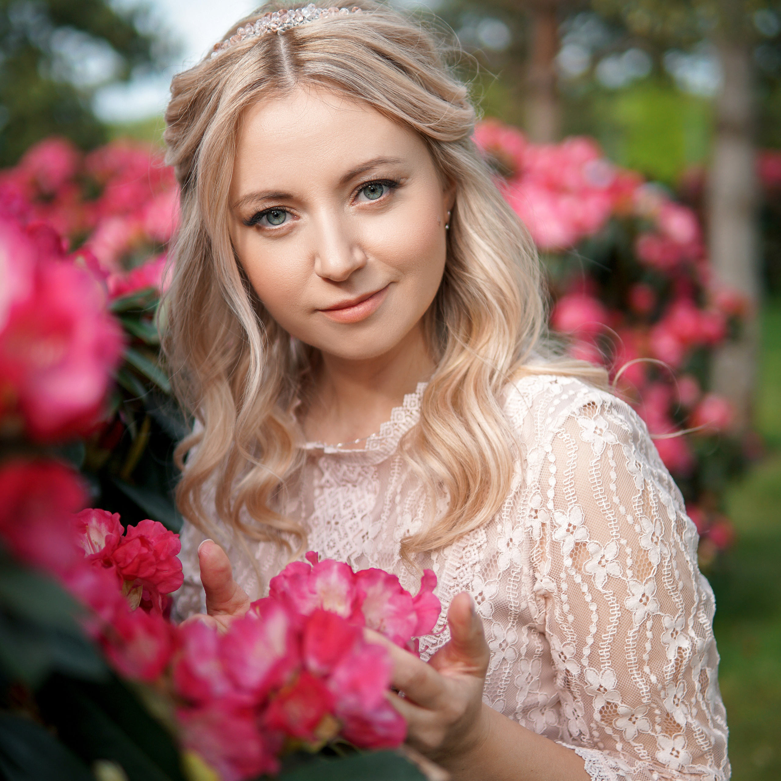 В цветениях парк Галицкого