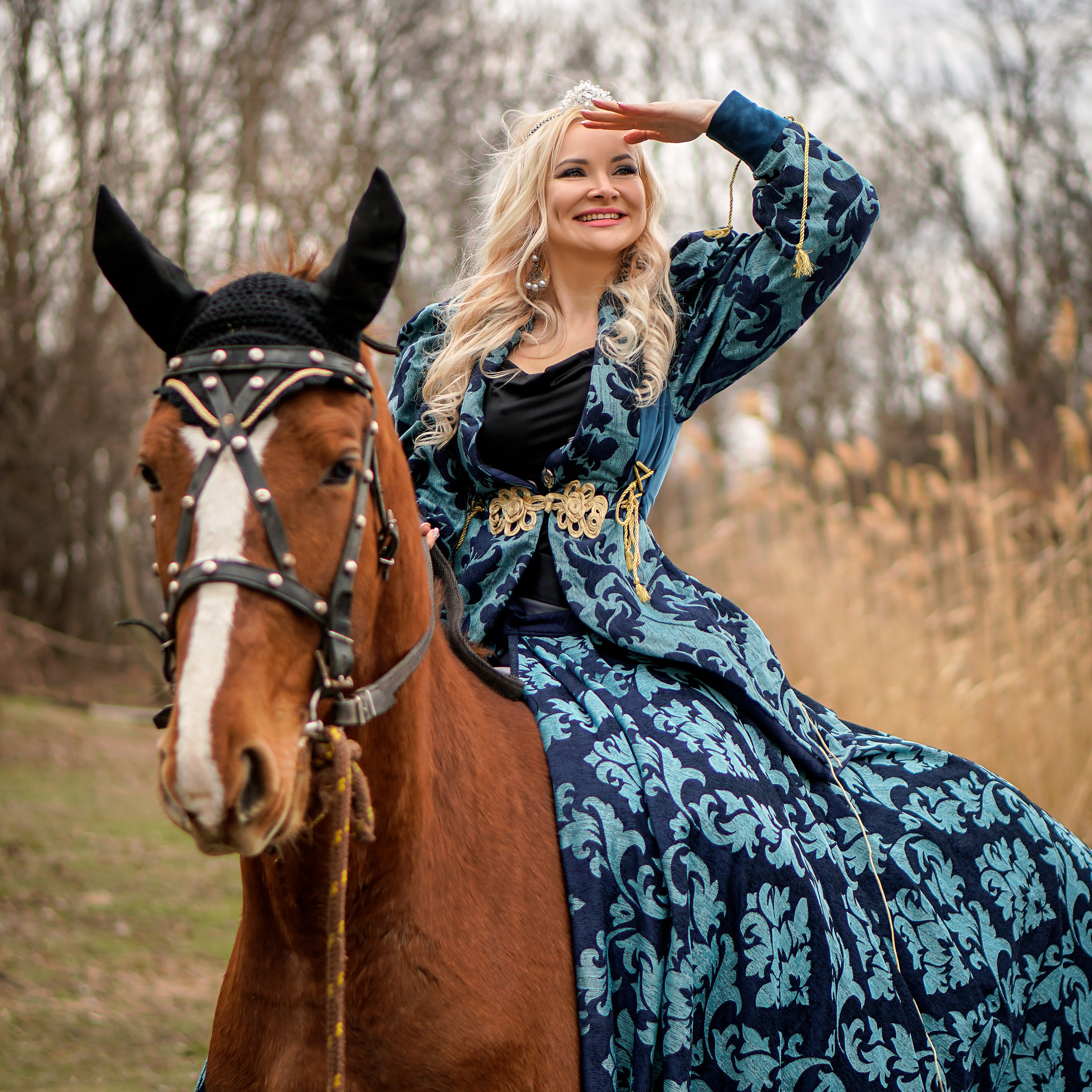 На конюшне