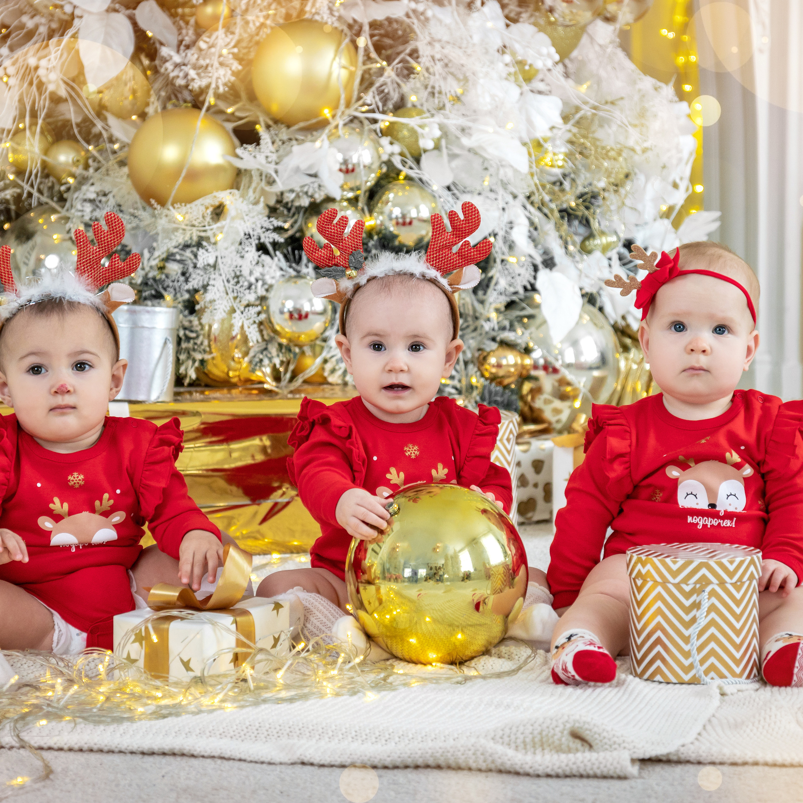 Новогодняя фотосессия малышей