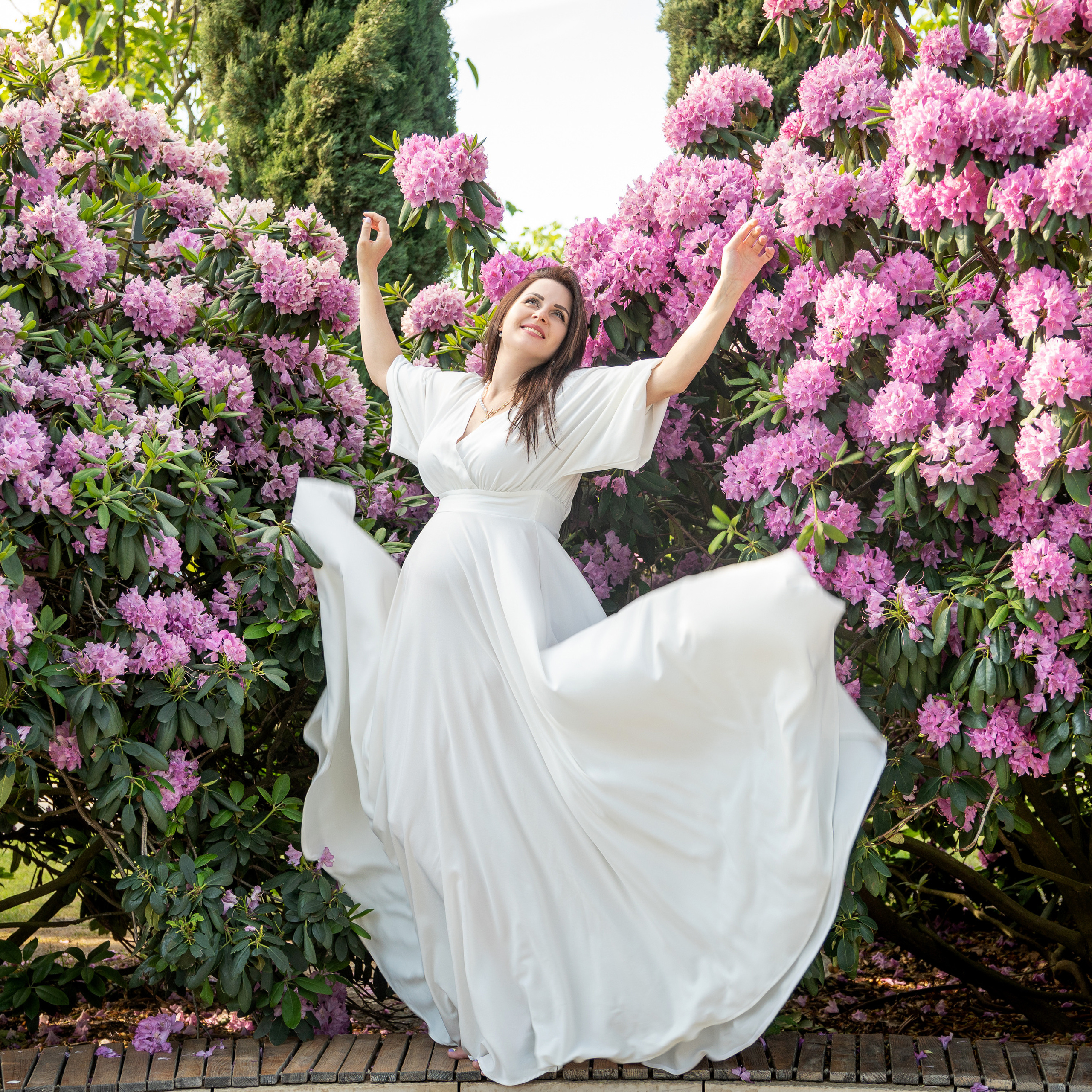 В цветениях