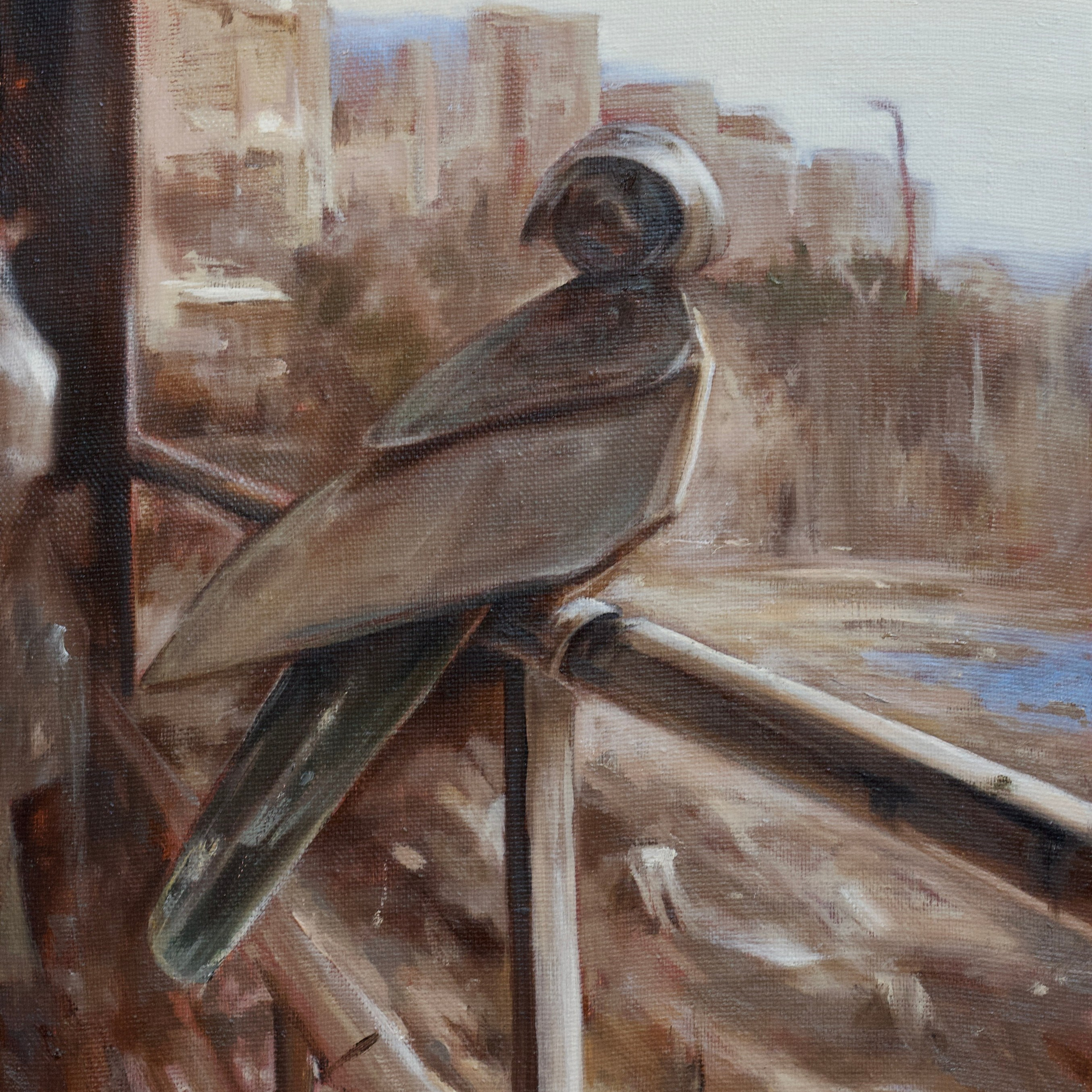 "Имитации. Объект 2", 60х40 см, масло, 2025